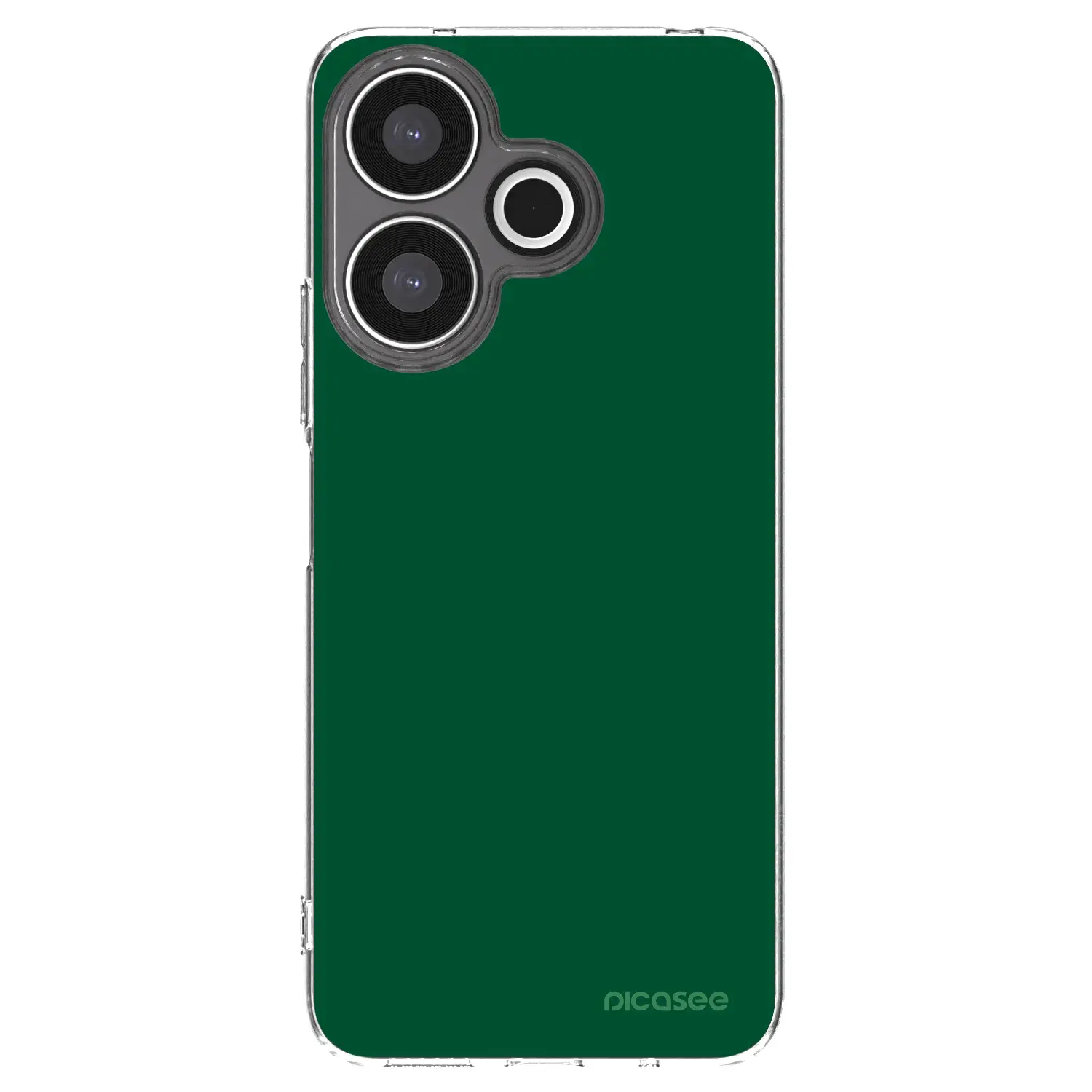 Silikonový průhledný obal pro Xiaomi Redmi 13 4G - Green Gleam