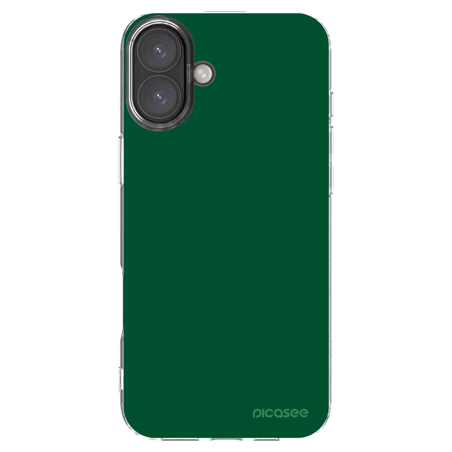 Silikonový průhledný obal pro Apple iPhone 16 Plus - Green Gleam