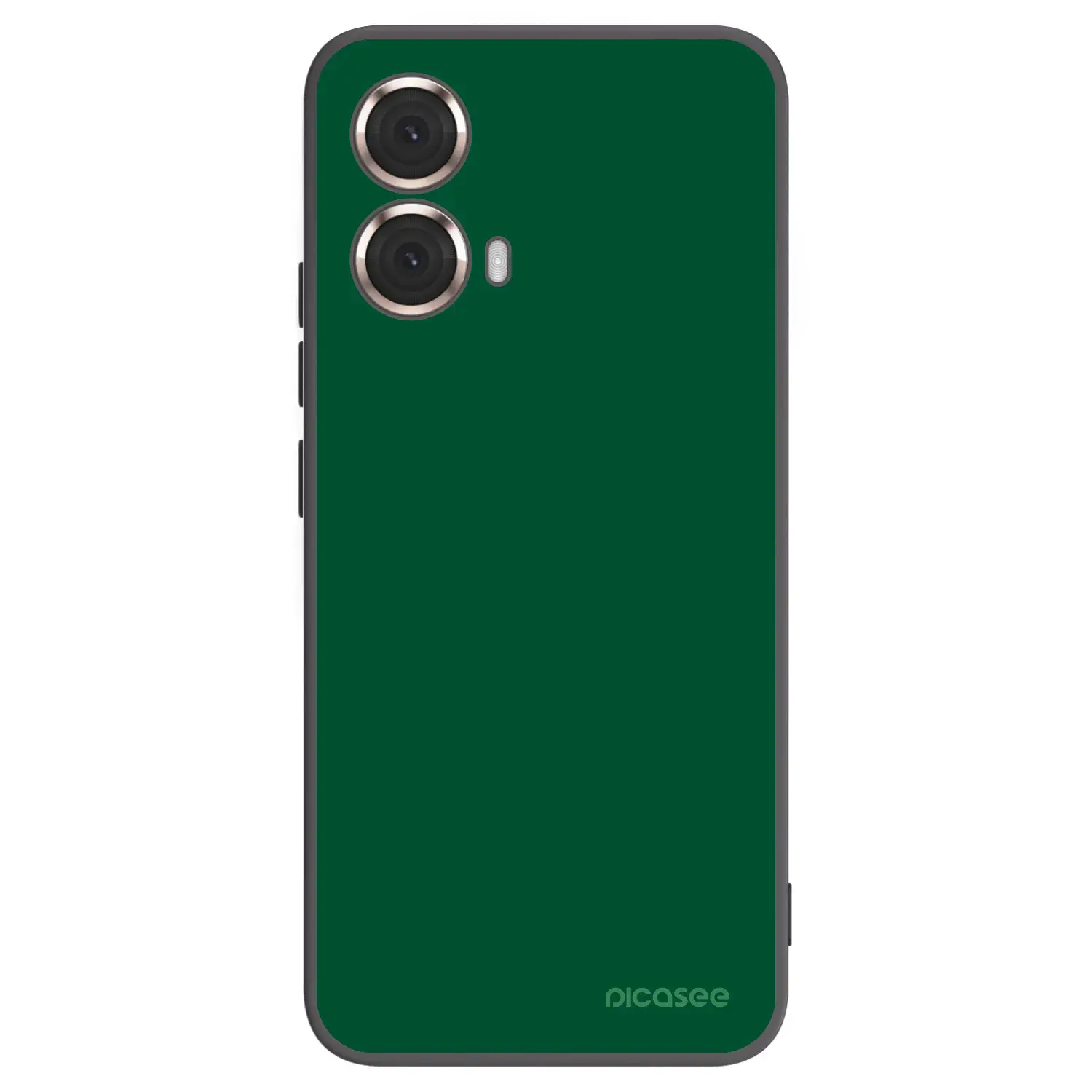 Silikonový černý obal pro Motorola Moto G85 - Green Gleam