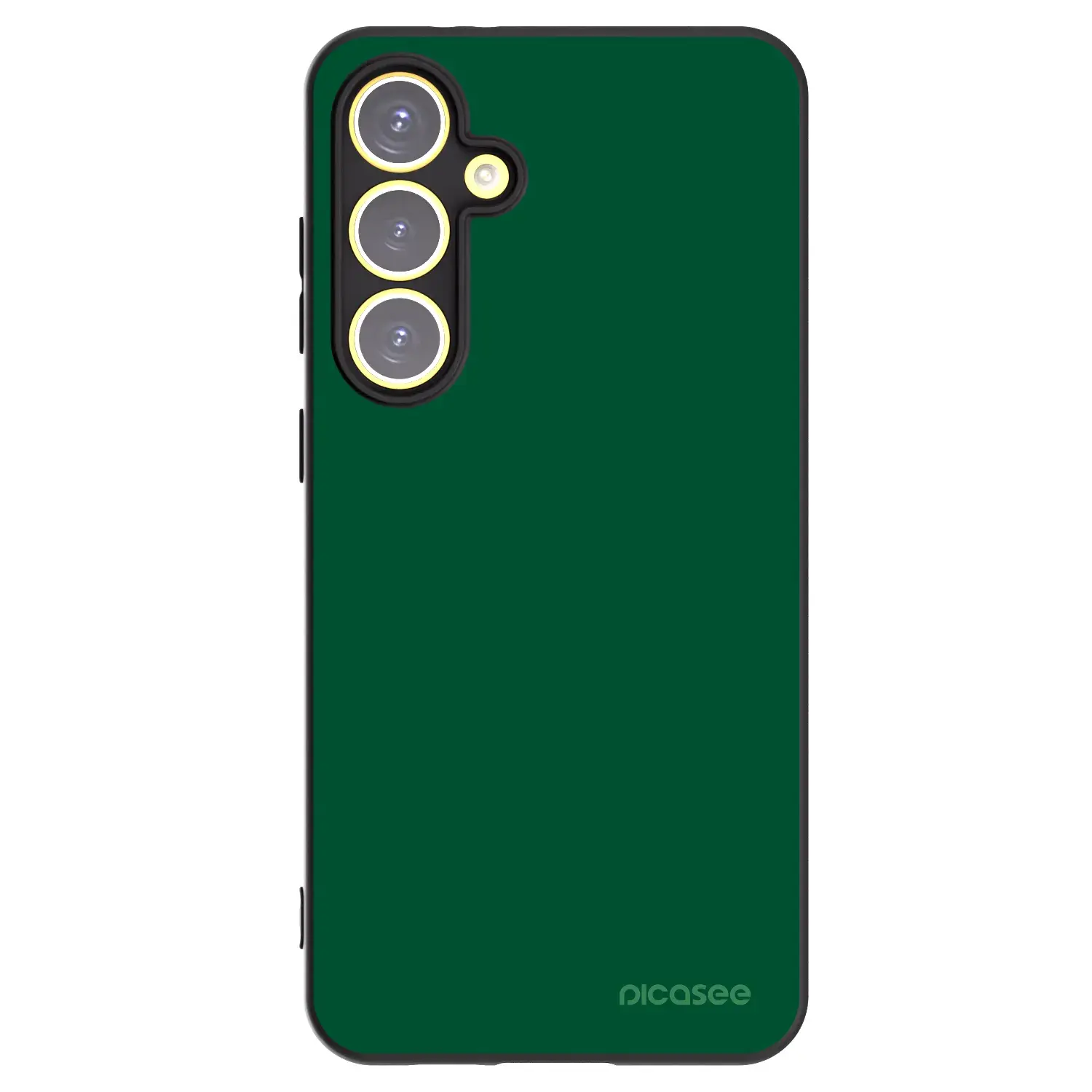 Silikonový černý obal pro Samsung Galaxy S24 FE S721B - Green Gleam