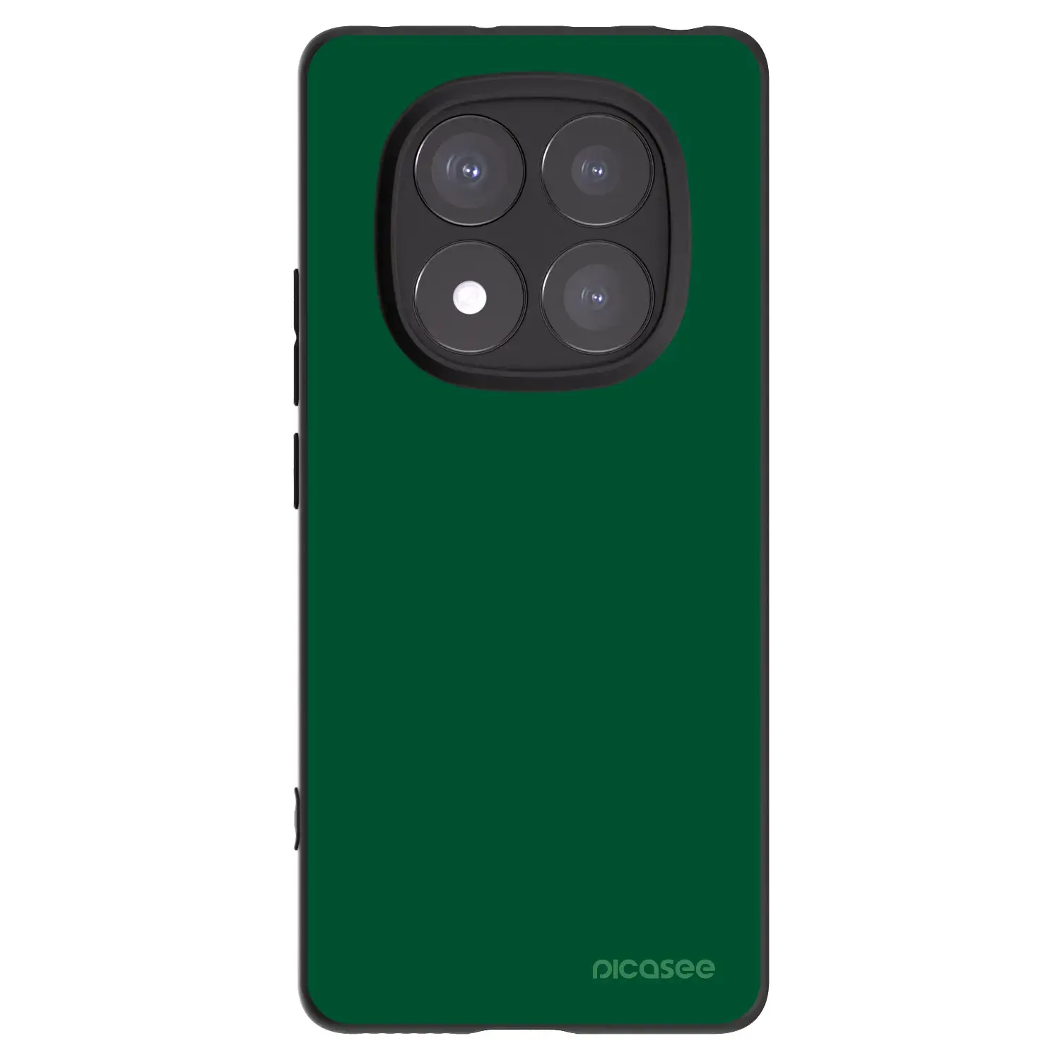 Silikonový černý obal pro Xiaomi Redmi Note 14 Pro 5G - Green Gleam