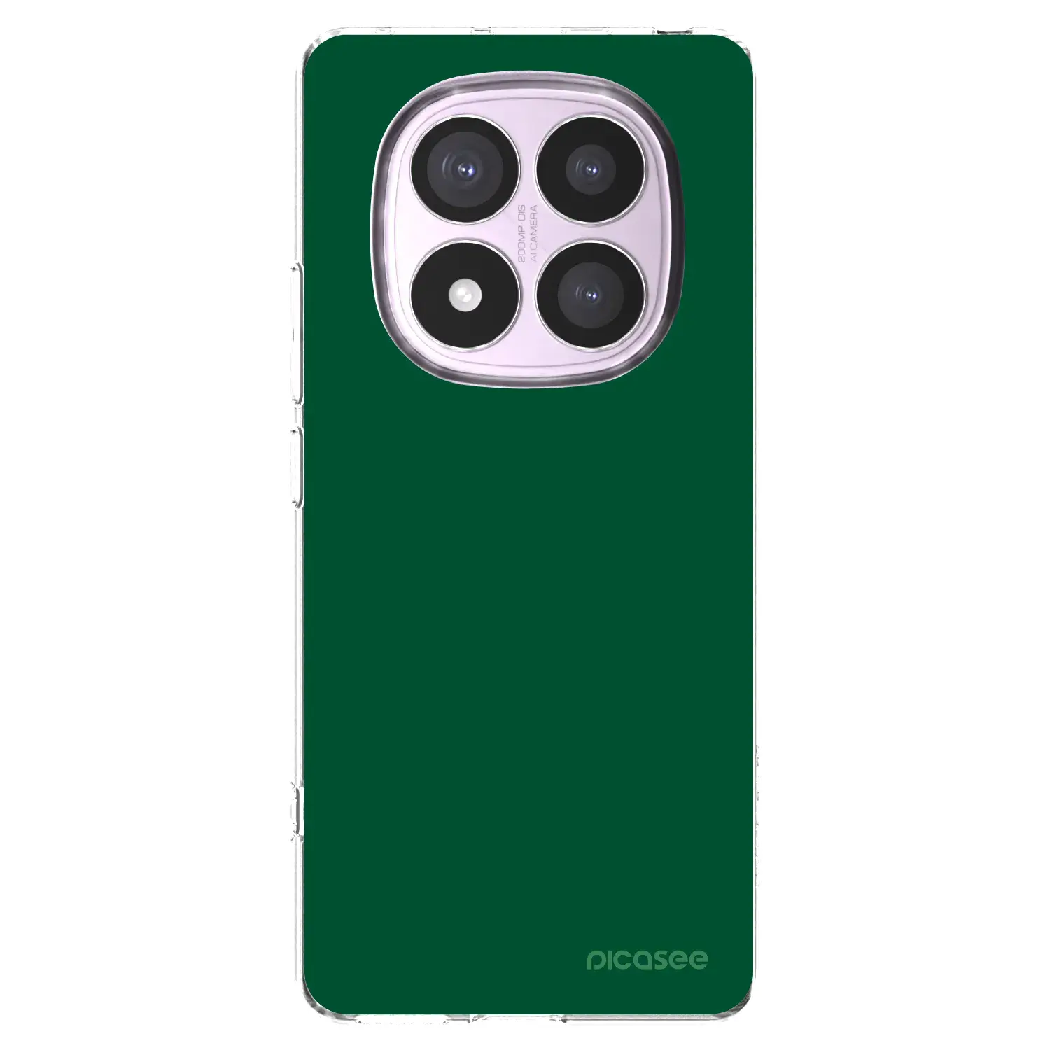 Silikonový průhledný obal pro Xiaomi Redmi Note 14 Pro 5G - Green Gleam