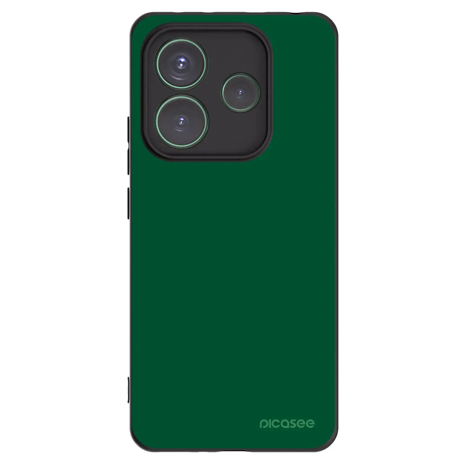 Silikonový černý obal pro Xiaomi Redmi Note 14 5G - Green Gleam