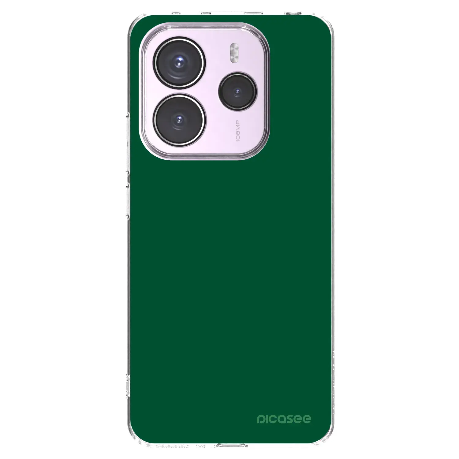 Silikonový průhledný obal pro Xiaomi Redmi Note 14 5G - Green Gleam