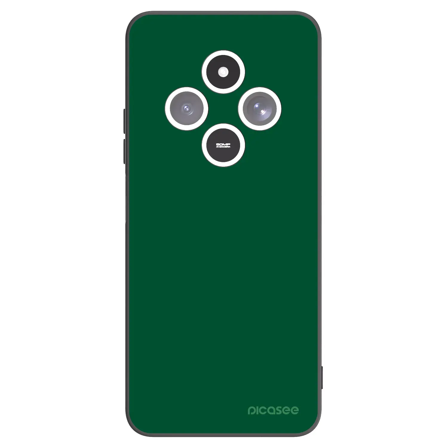 Silikonový černý obal pro Xiaomi Redmi 14C - Green Gleam