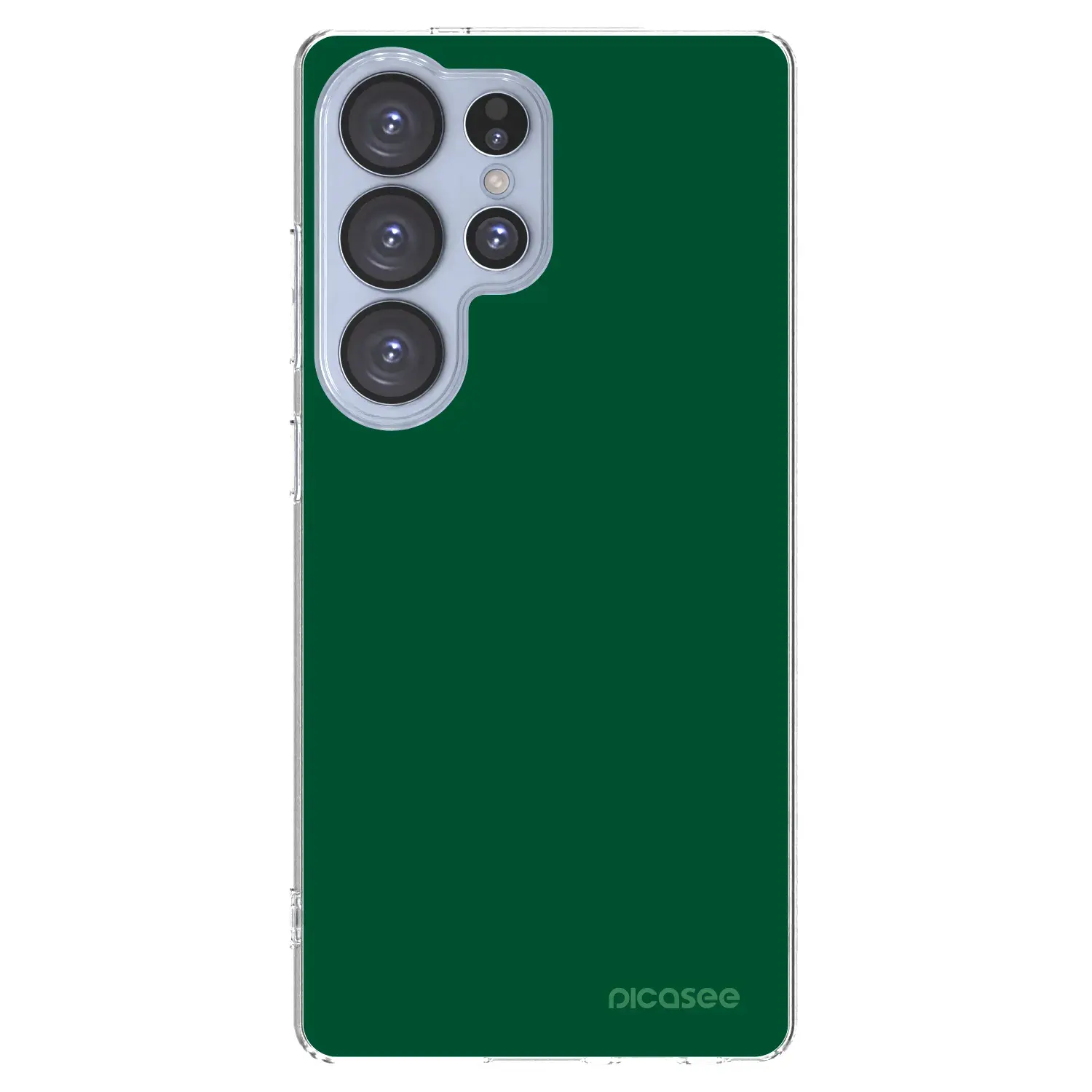 Silikonový průhledný obal pro Samsung Galaxy S25 Ultra 5G - Green Gleam