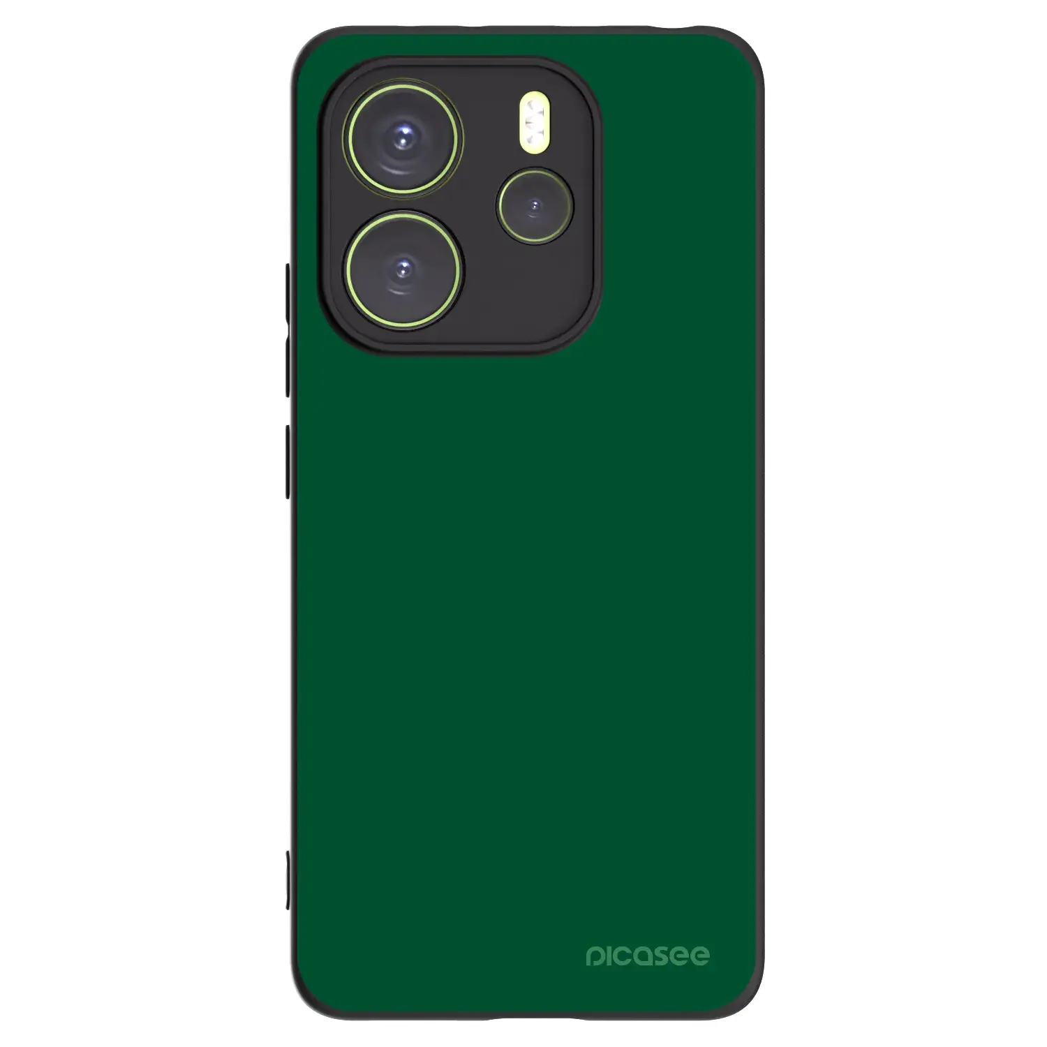 Silikonový černý obal pro Xiaomi Redmi Note 14 4G - Green Gleam