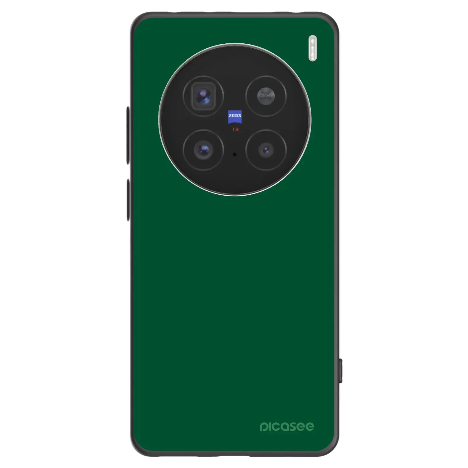 Silikonový černý obal pro Vivo X200 Pro - Green Gleam