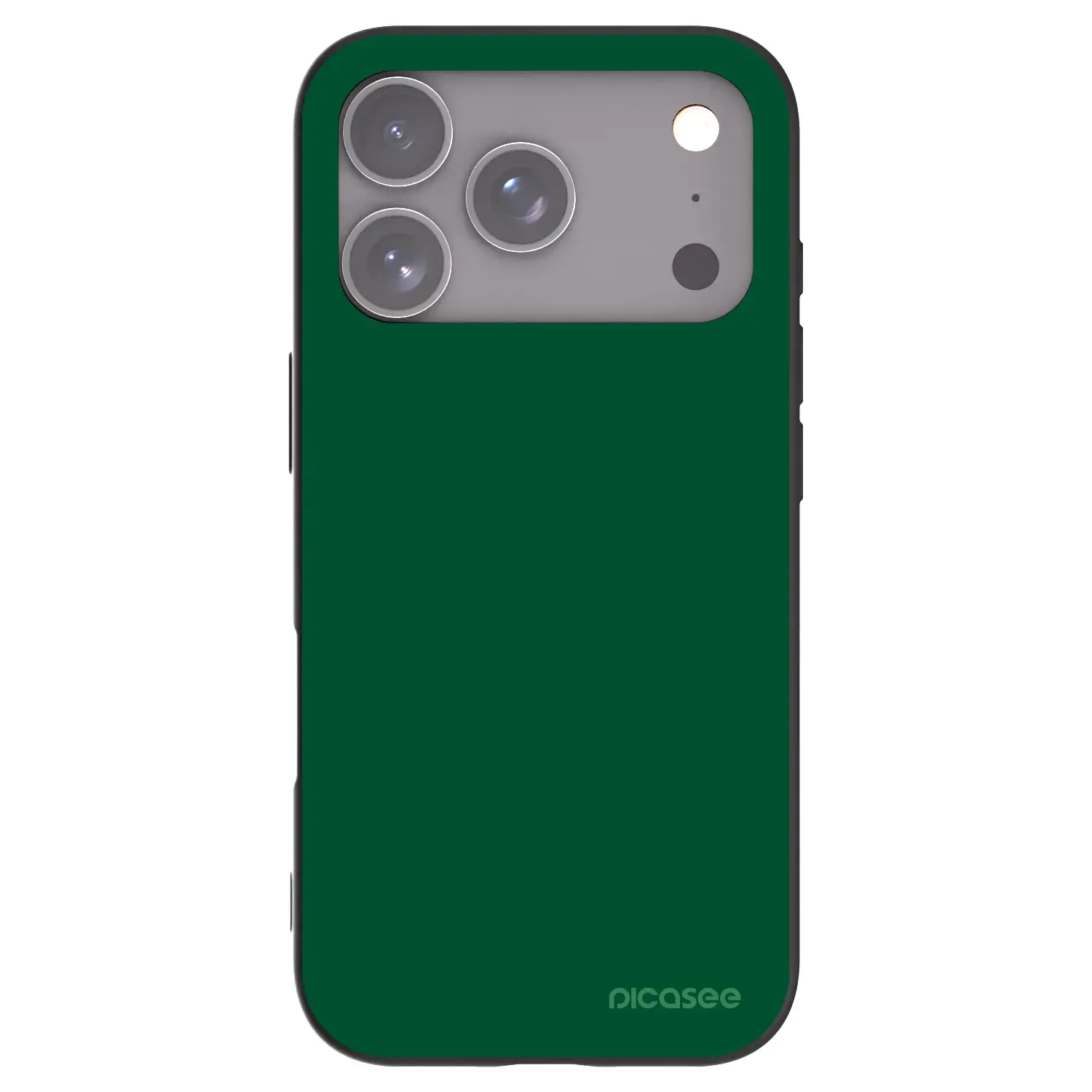 Silikonový černý obal pro Apple iPhone 17 Pro - Green Gleam