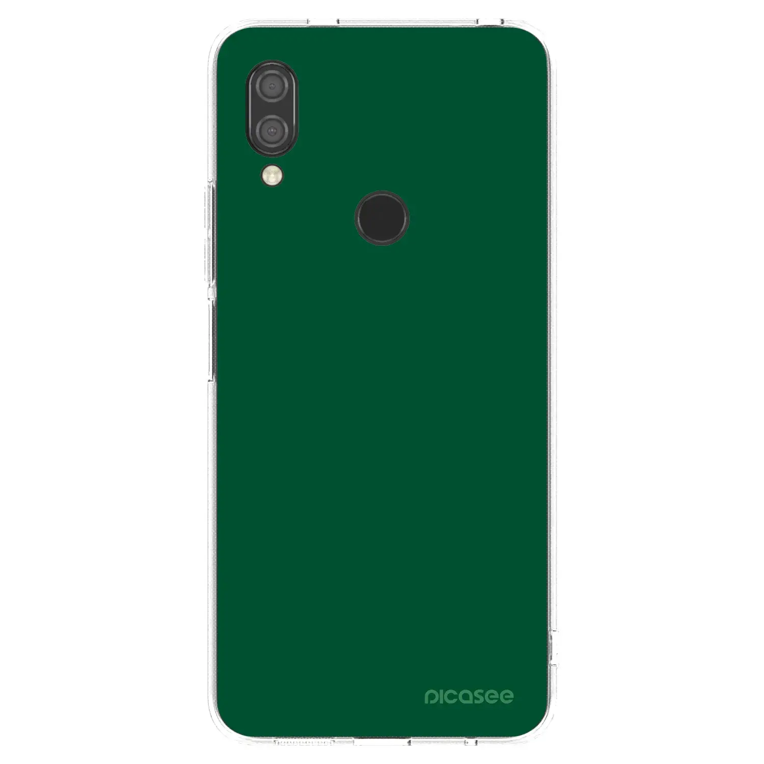 Silikonový průhledný obal pro Xiaomi Redmi 7 - Green Gleam