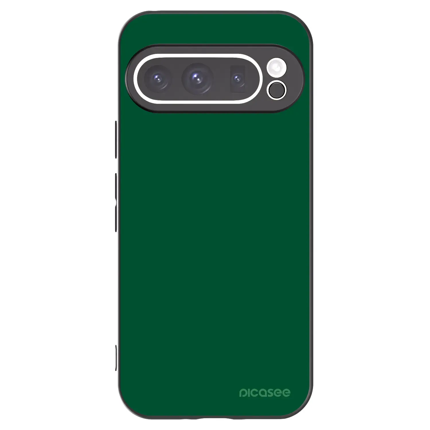 Silikonový černý obal pro Google Pixel 9 Pro XL - Green Gleam