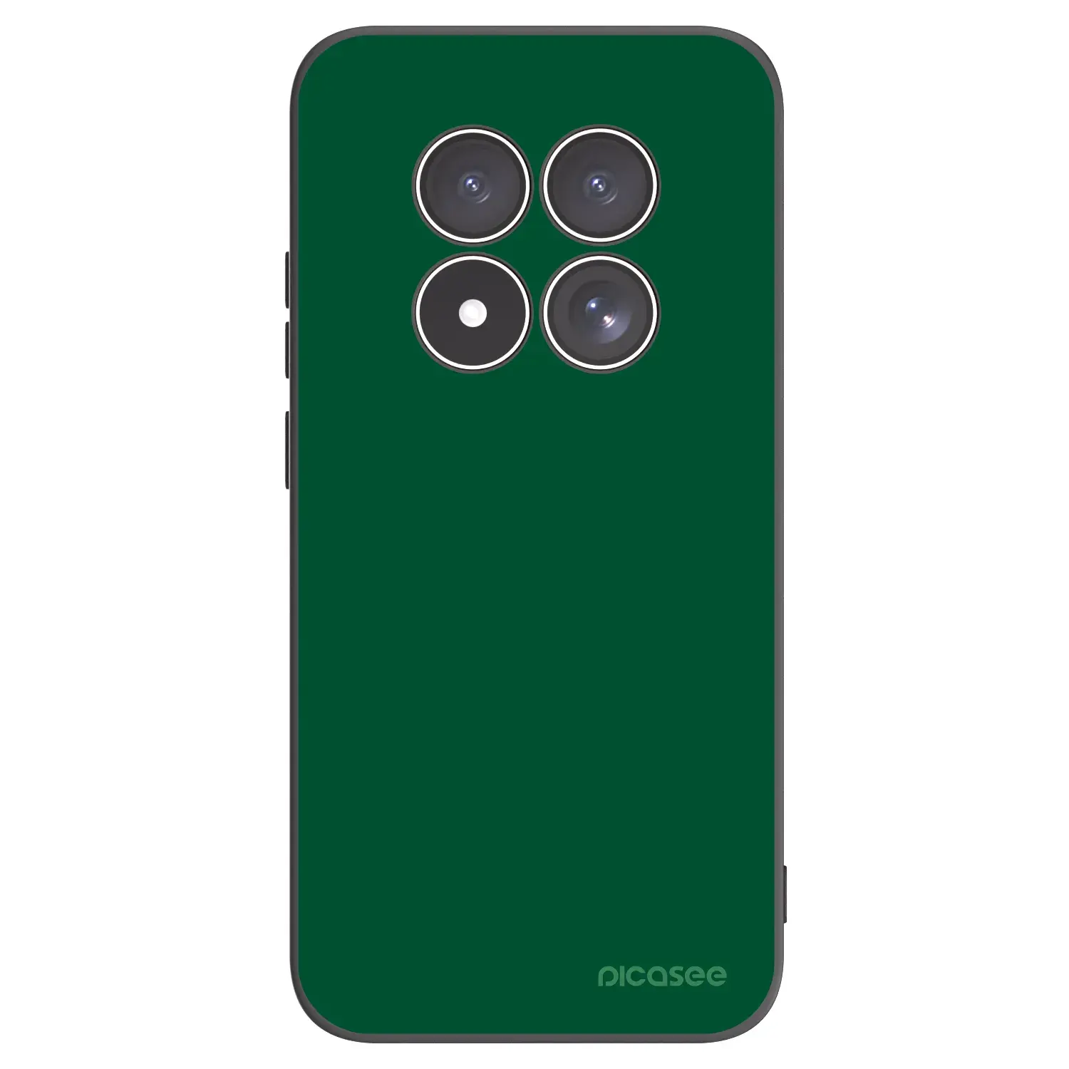 Silikonový černý obal pro Xiaomi Redmi Note 15 Pro 4G - Green Gleam