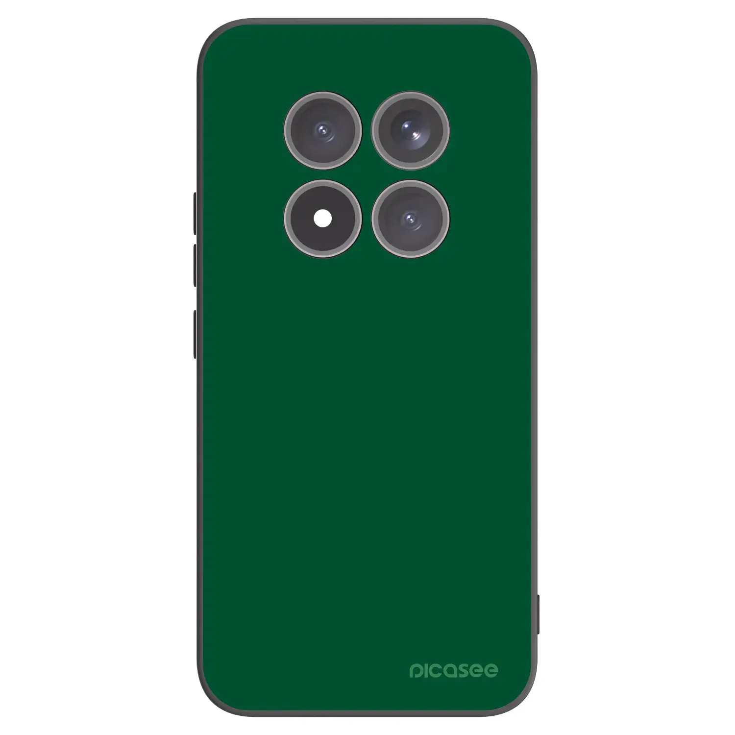 Silikonový černý obal pro Xiaomi Redmi Note 15 Pro+ - Green Gleam