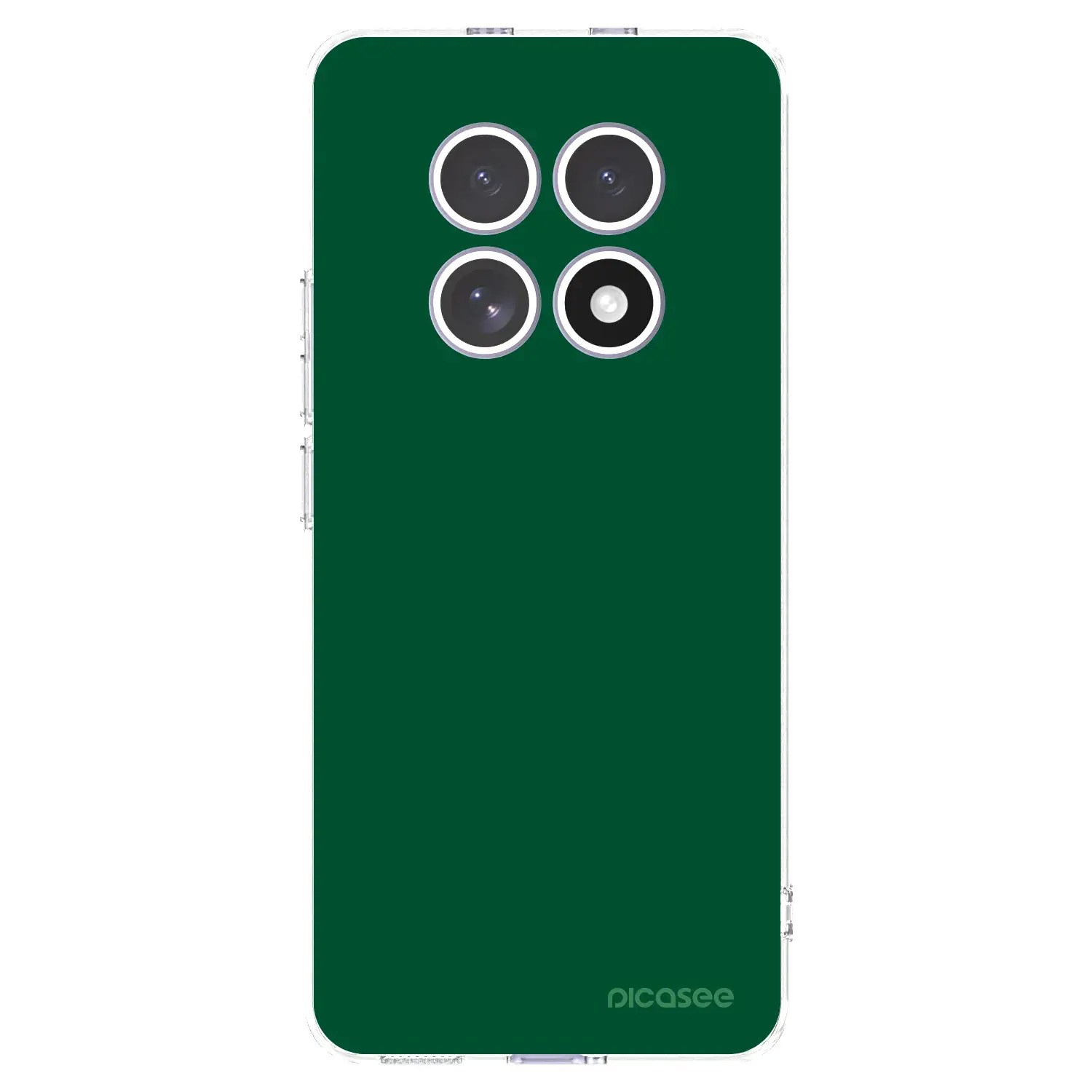 Silikonový průhledný obal pro Xiaomi Redmi Note 15 4G - Green Gleam