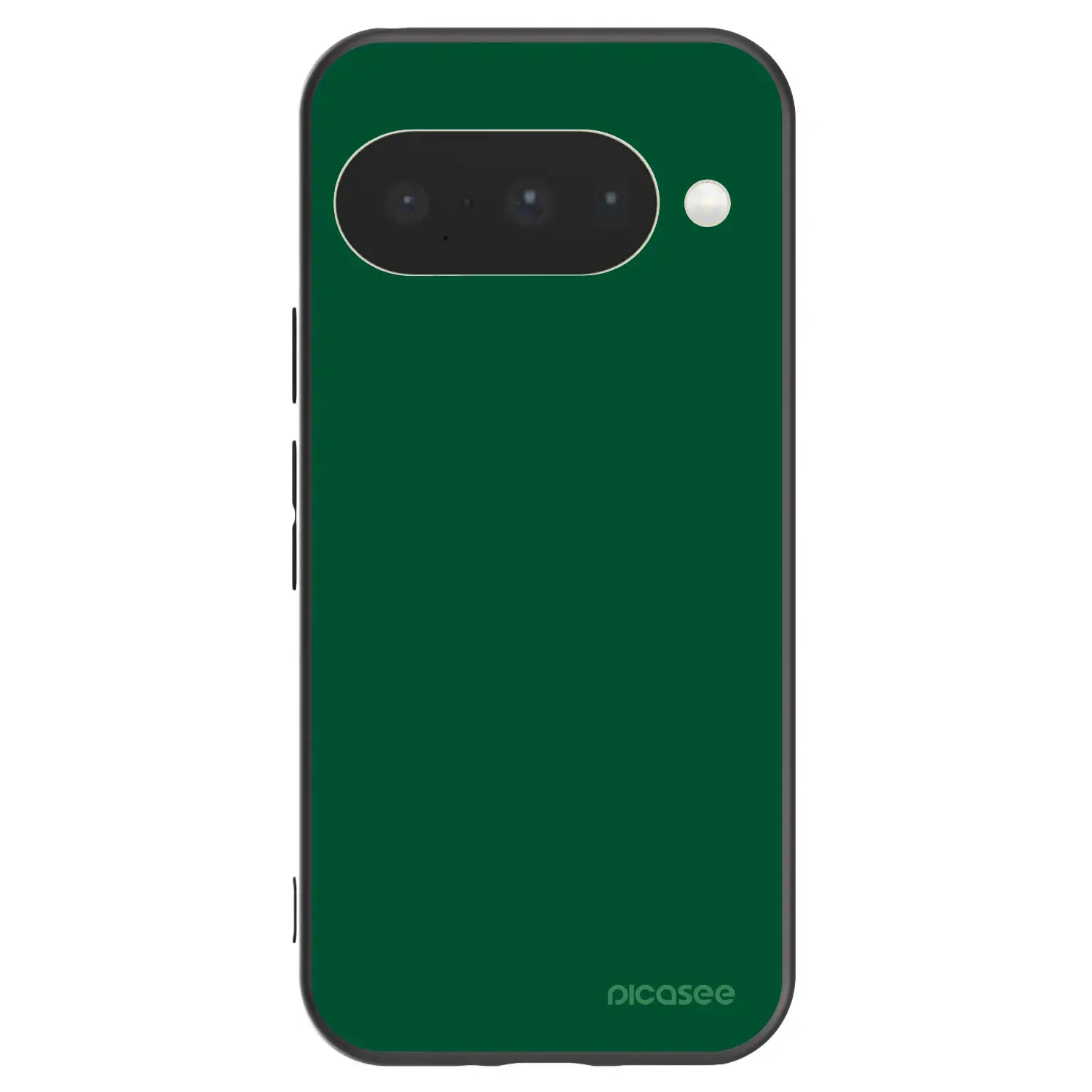 Silikonový černý obal pro Google Pixel 10 - Green Gleam