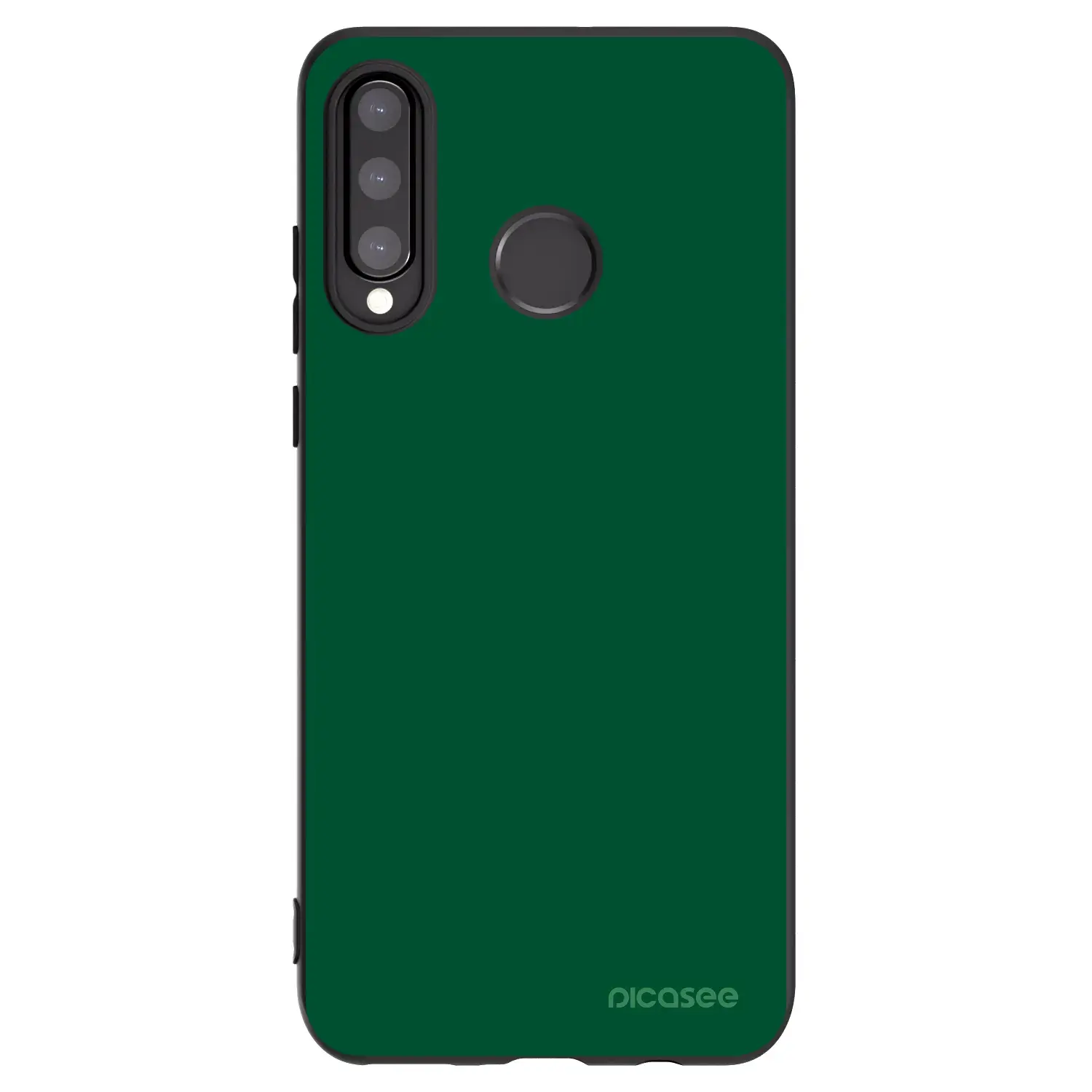Silikonový černý obal pro Huawei P30 Lite - Green Gleam