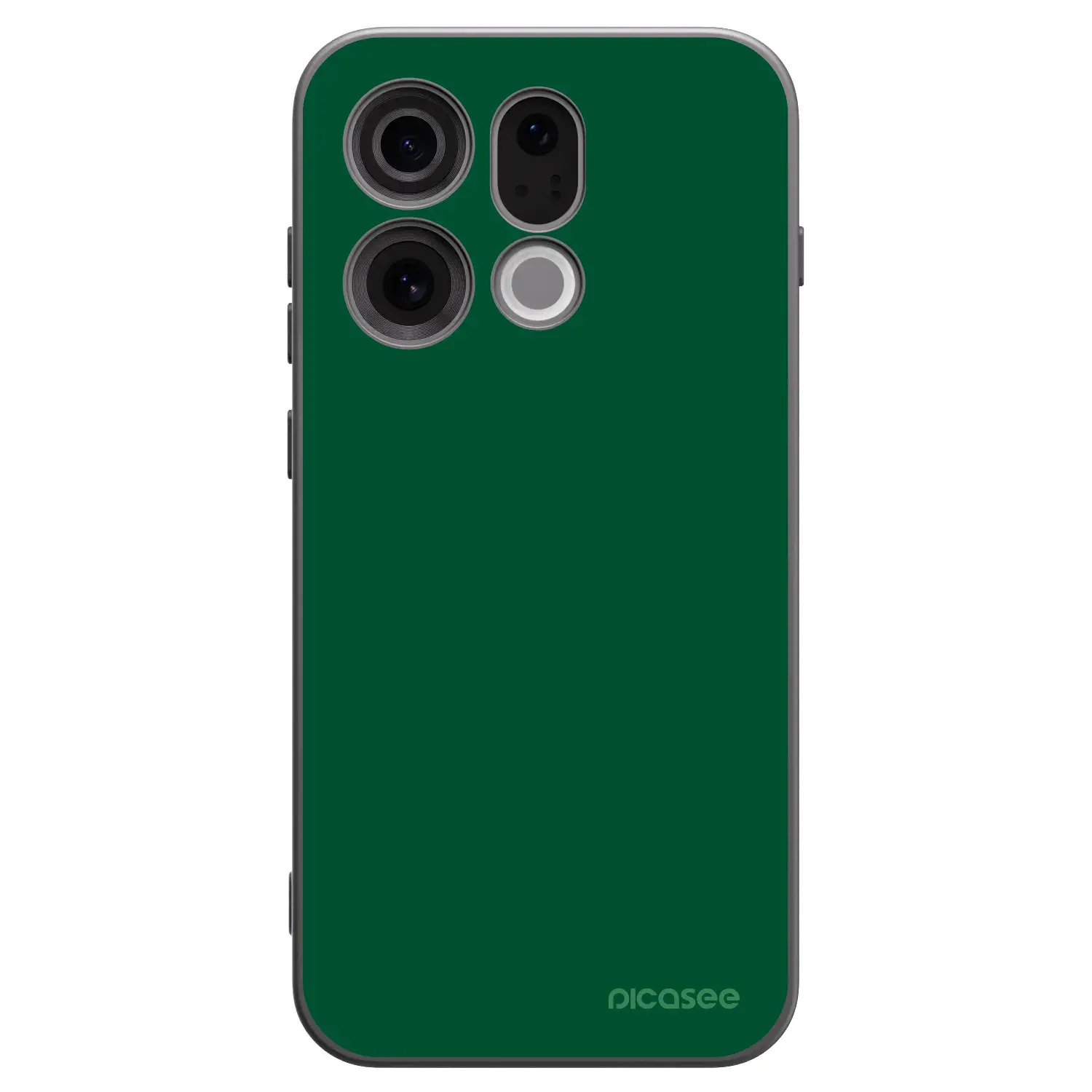 Silikonový černý obal pro OPPO Find X9 - Green Gleam