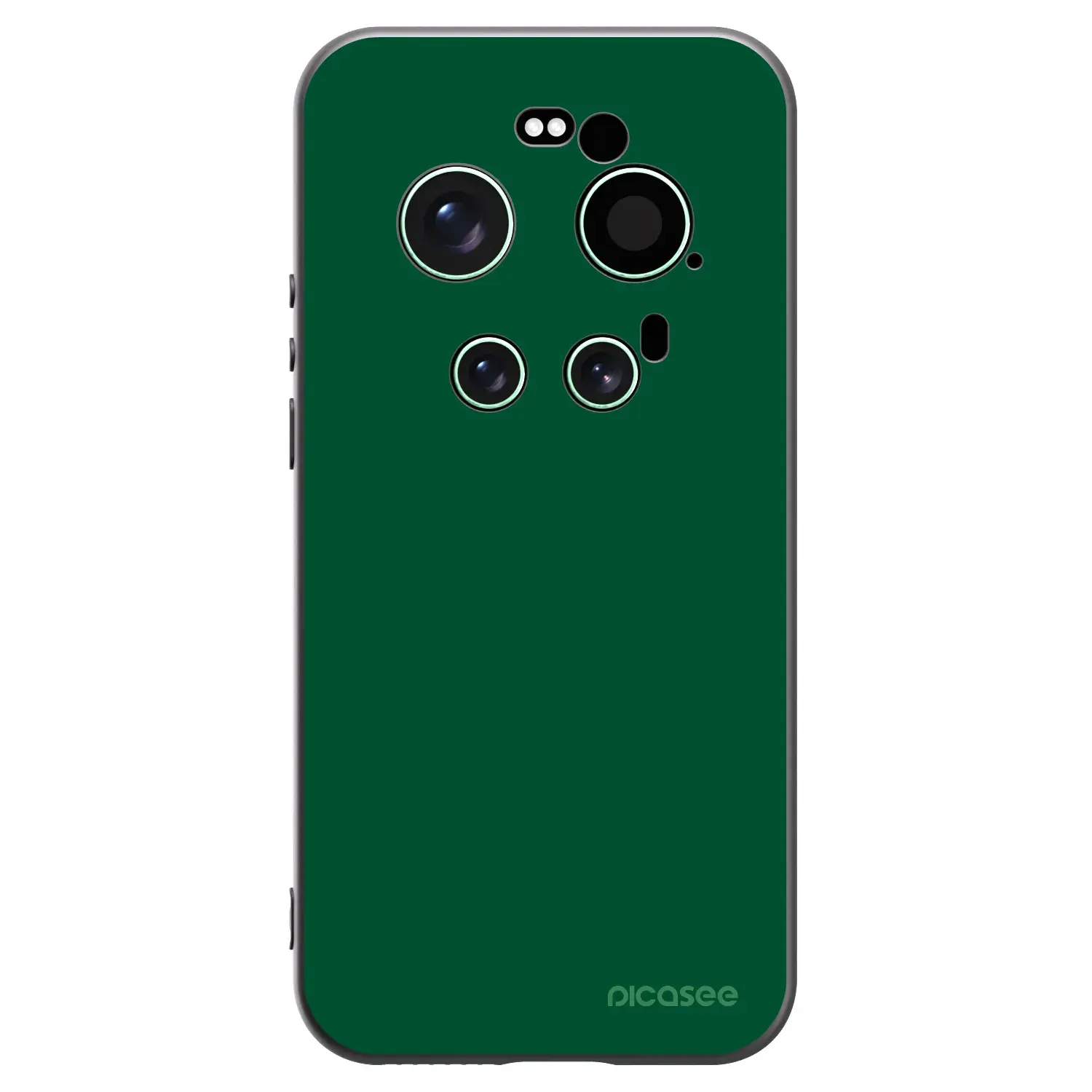 Silikonový černý obal pro Xiaomi 17 Ultra - Green Gleam