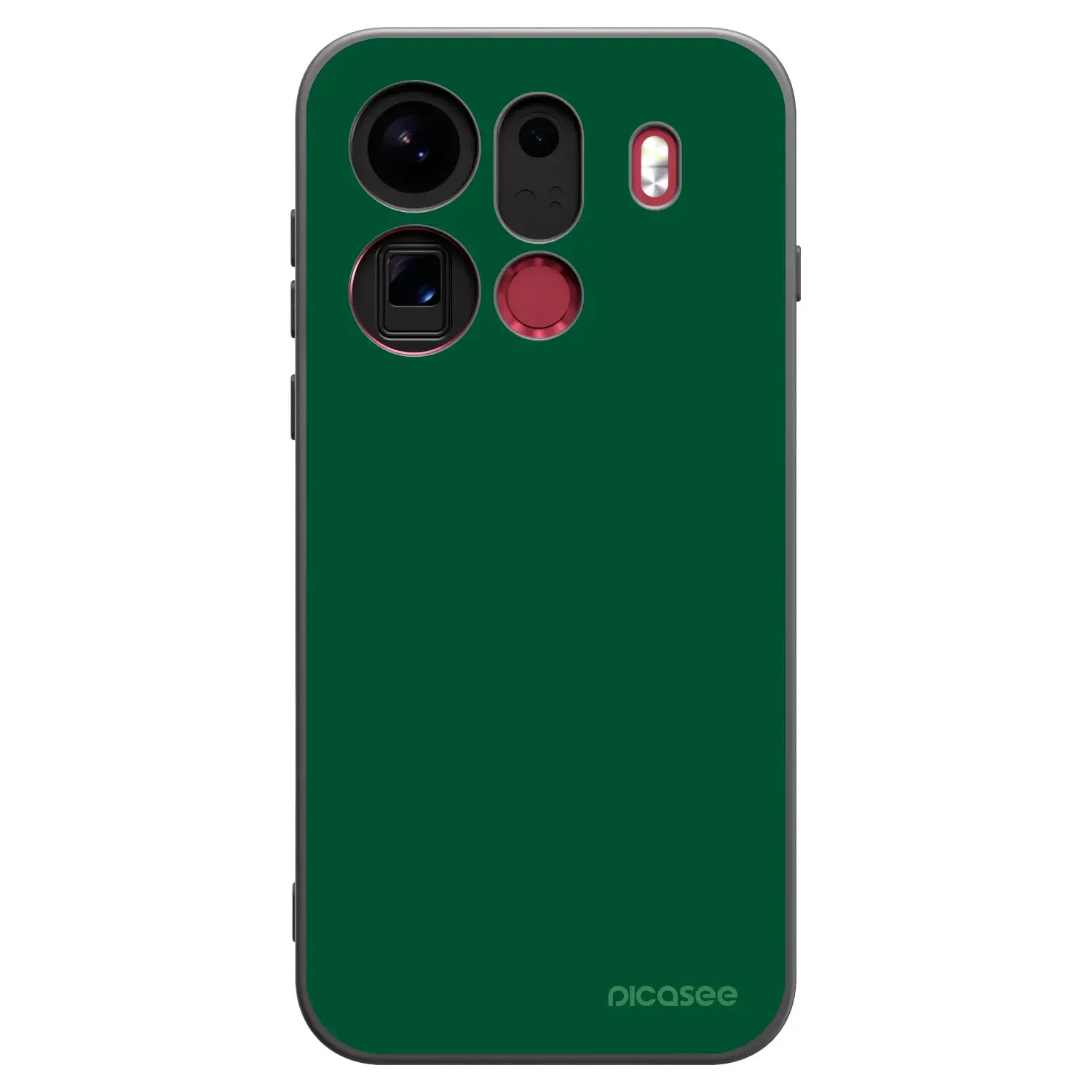 Silikonový černý obal pro OPPO Find X9 Pro - Green Gleam