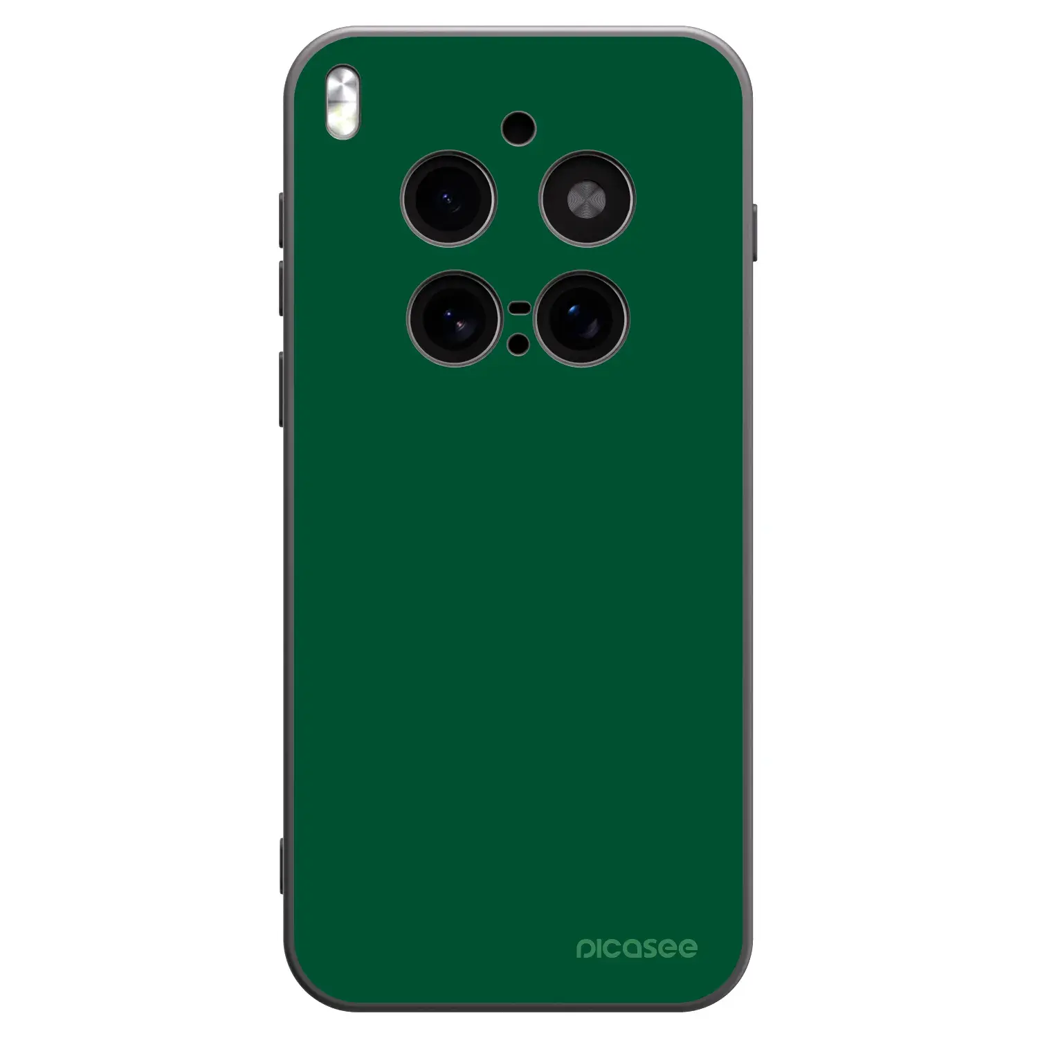 Silikonový černý obal pro Vivo X300 Pro - Green Gleam