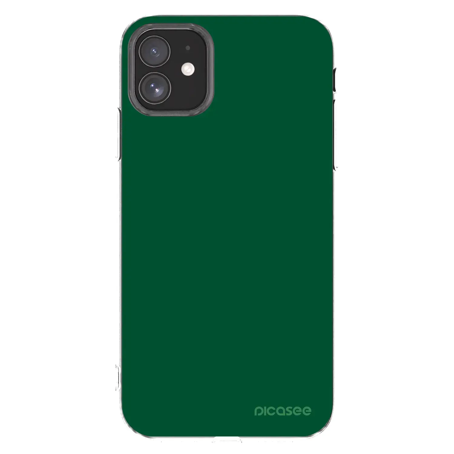 Silikonový průhledný obal pro Apple iPhone 11 - Green Gleam