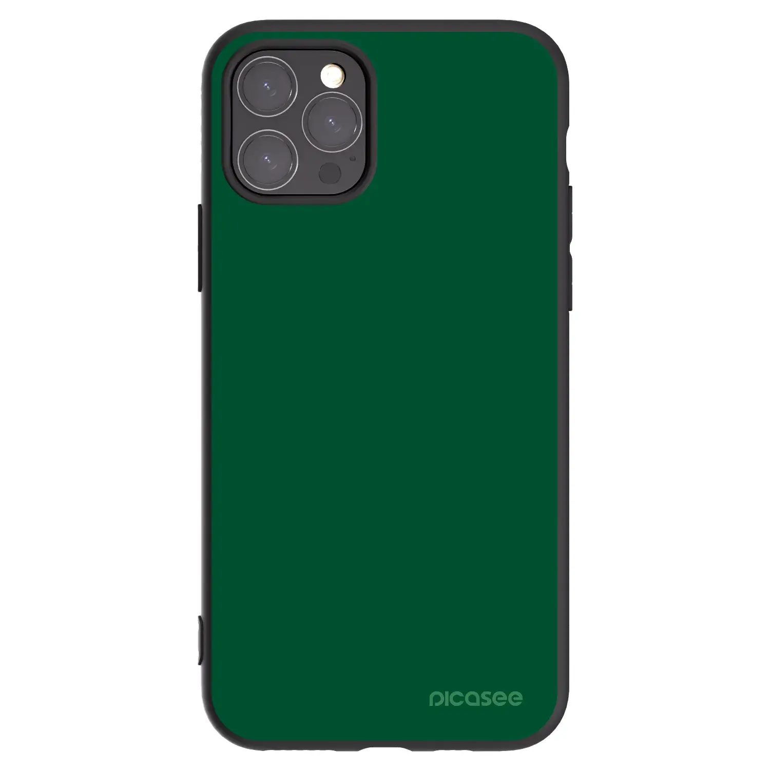 Silikonový černý obal pro Apple iPhone 11 Pro - Green Gleam