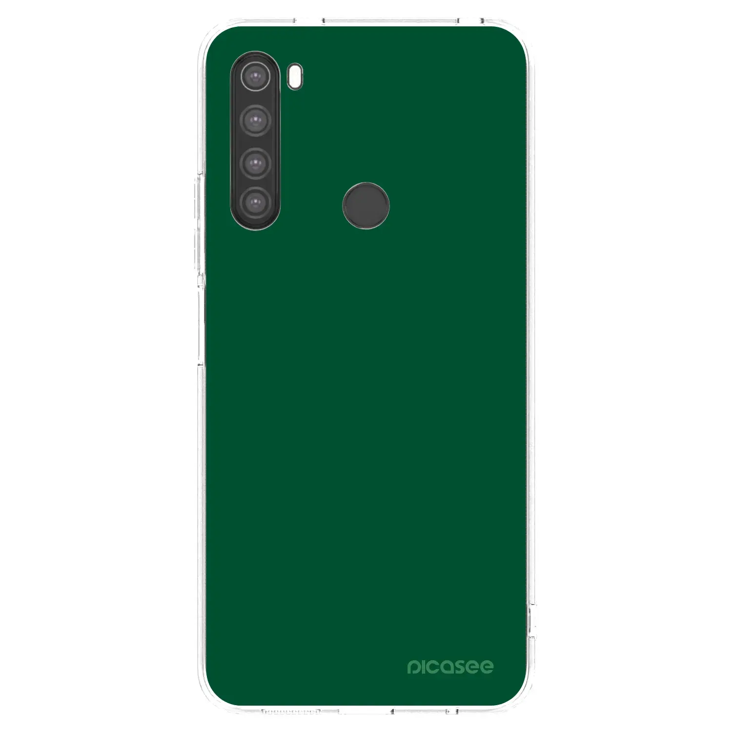Silikonový průhledný obal pro Xiaomi Redmi Note 8 - Green Gleam