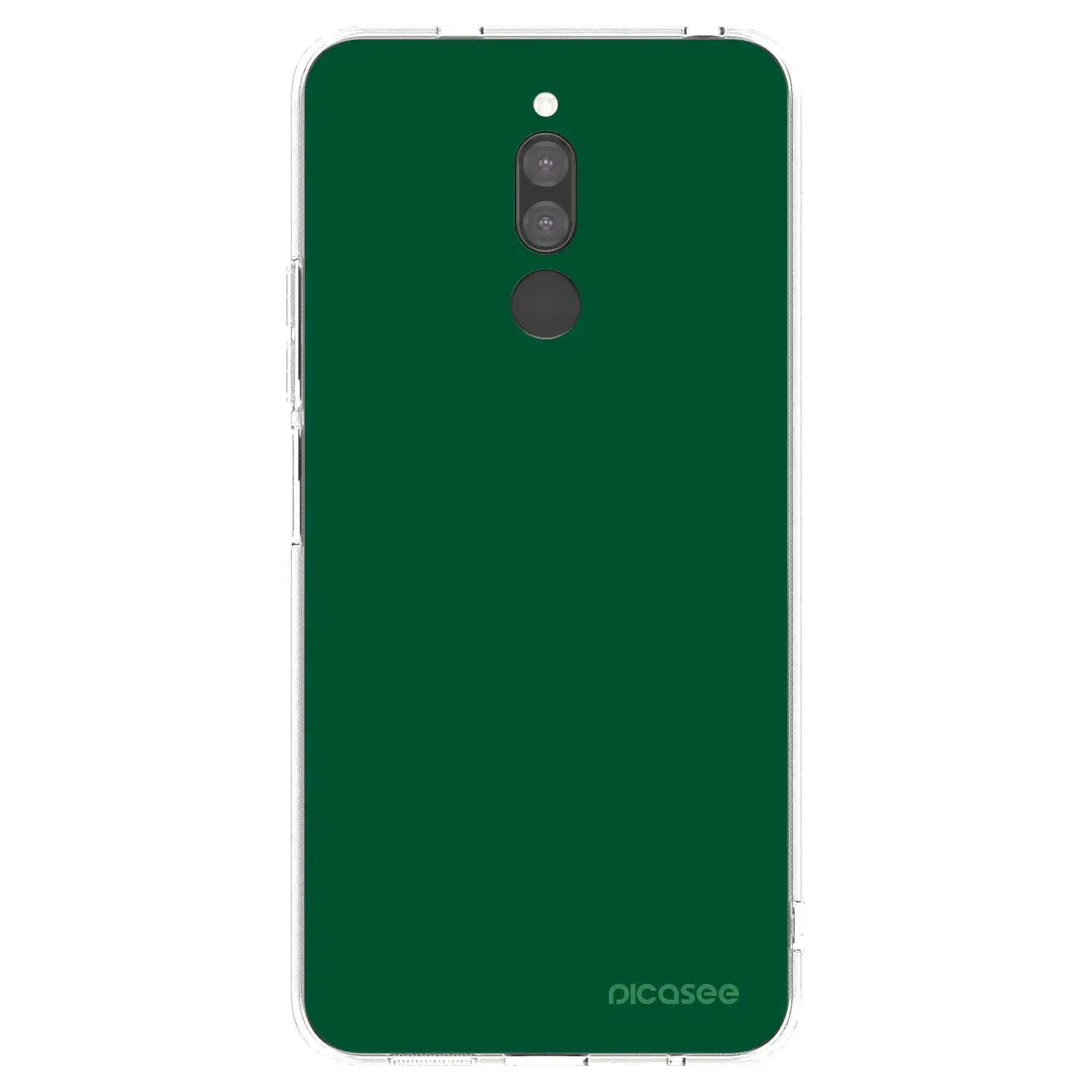 Silikonový průhledný obal pro Xiaomi Redmi 8 - Green Gleam