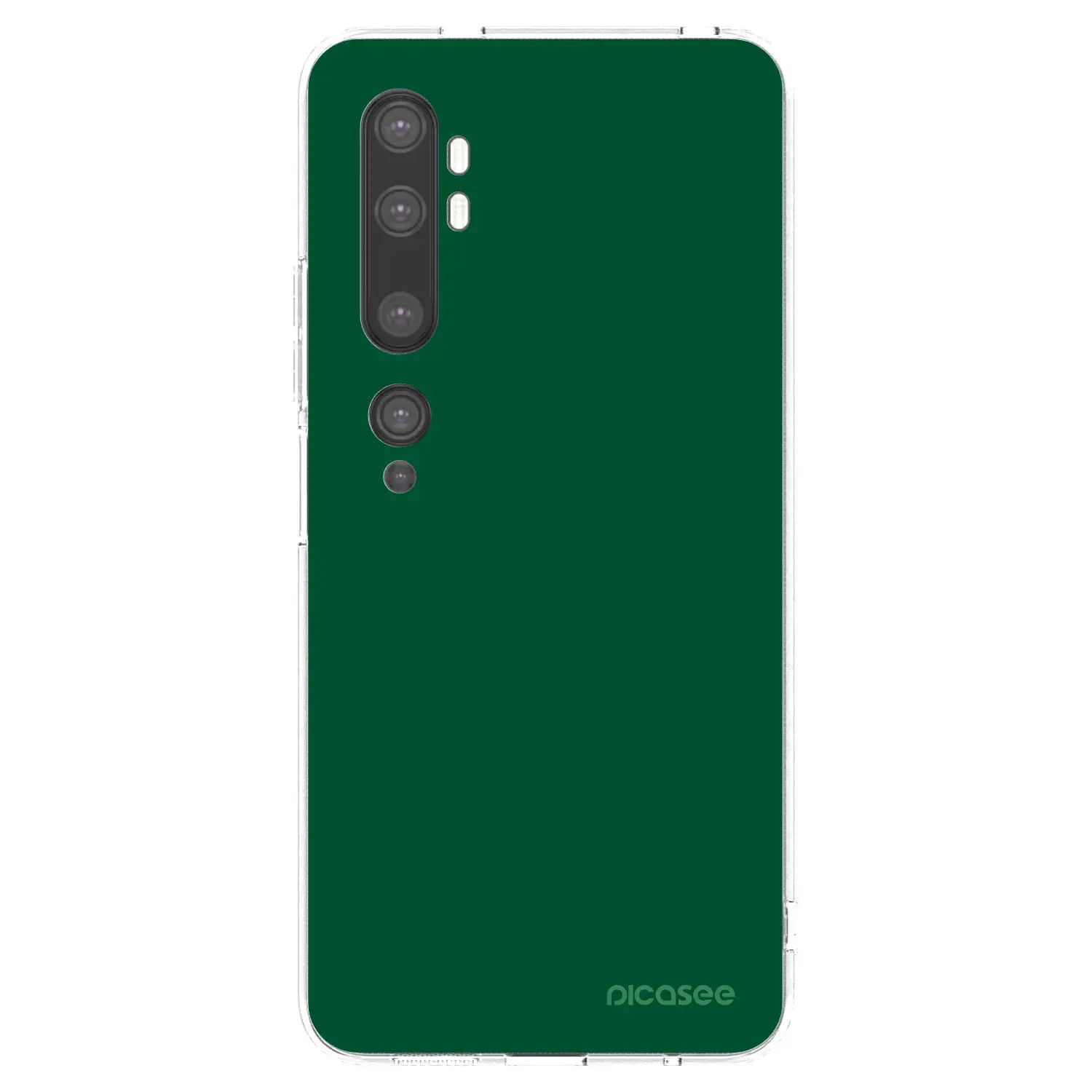 Silikonový průhledný obal pro Xiaomi Mi Note 10 (Pro) - Green Gleam