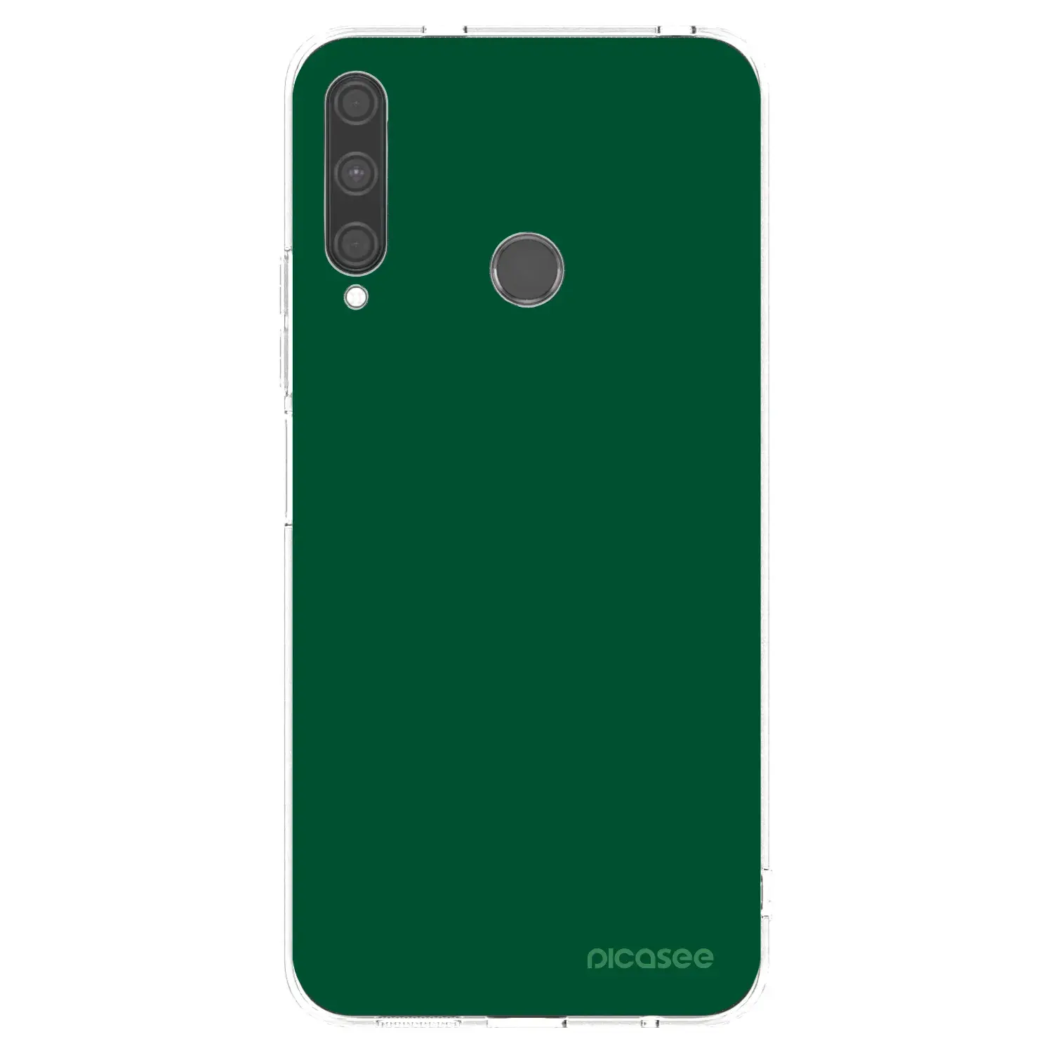 Silikonový průhledný obal pro Huawei P40 Lite E - Green Gleam