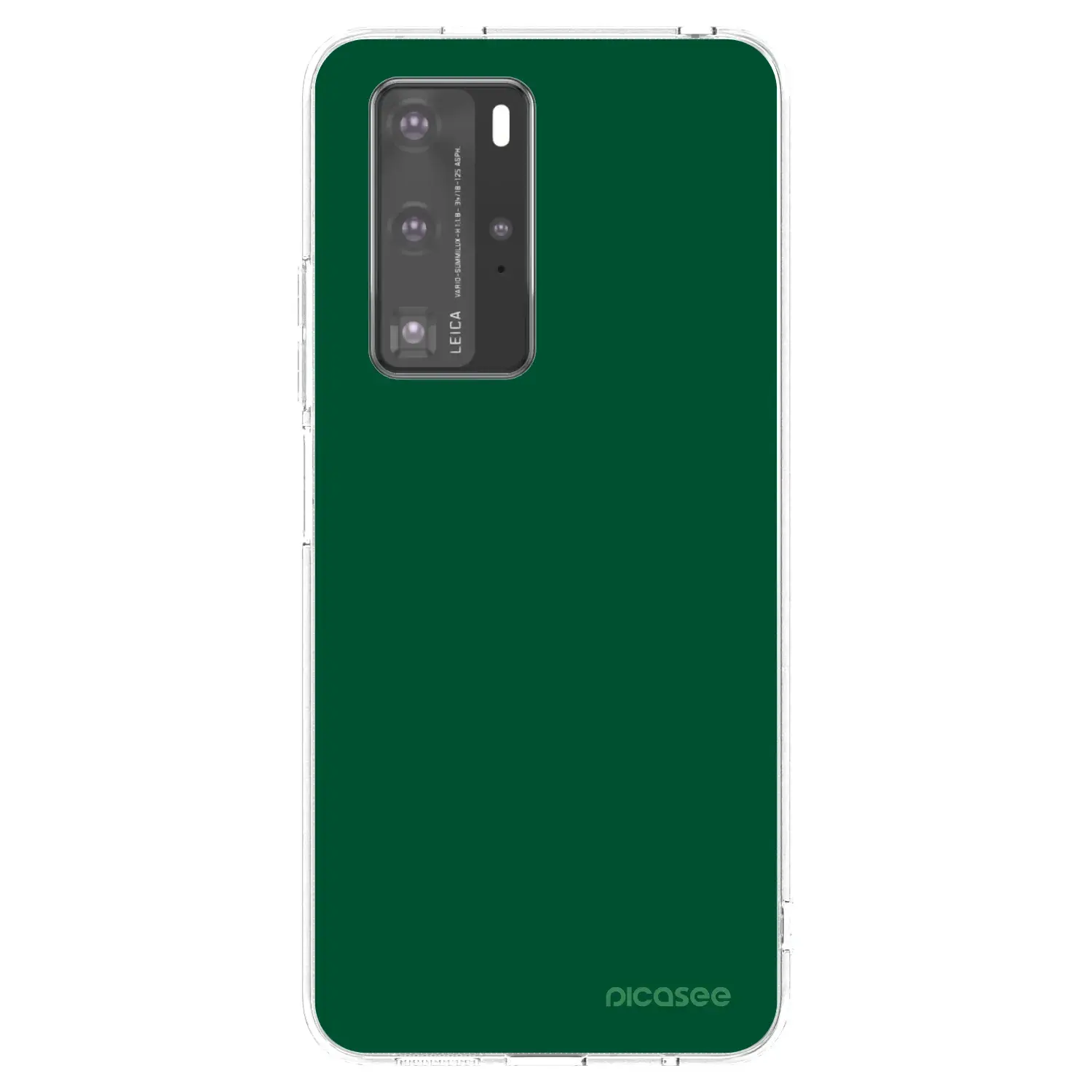 Silikonový průhledný obal pro Huawei P40 Pro - Green Gleam