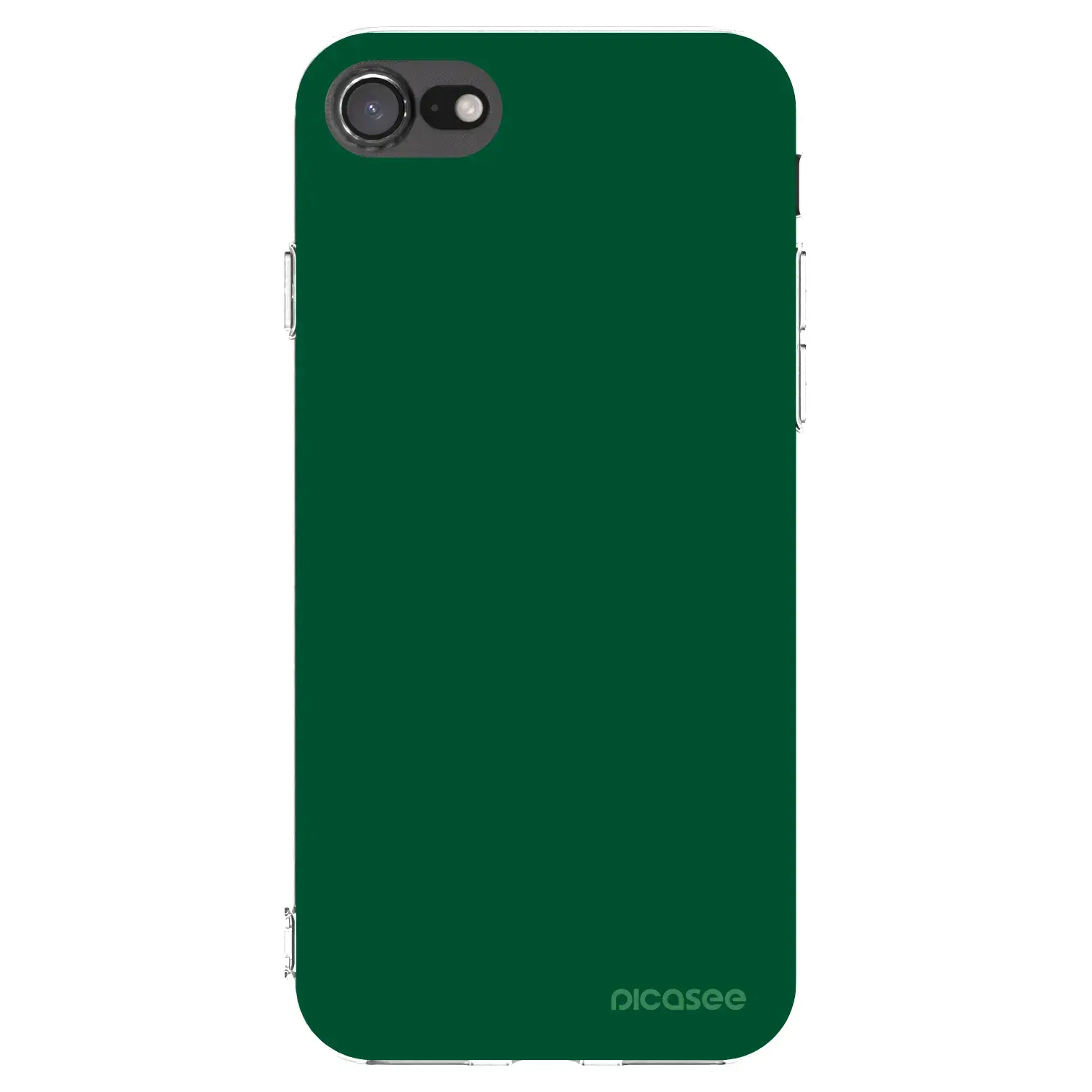 Silikonový průhledný obal pro Apple iPhone SE 2020 - Green Gleam