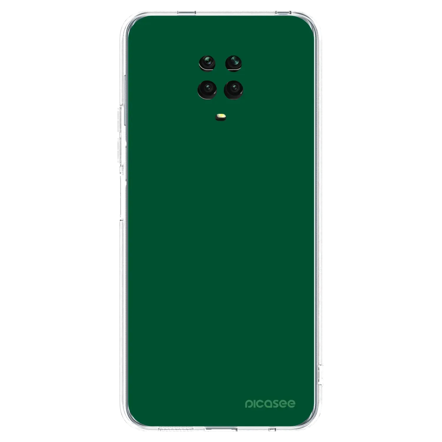 Silikonový průhledný obal pro Xiaomi Redmi Note 9 Pro - Green Gleam