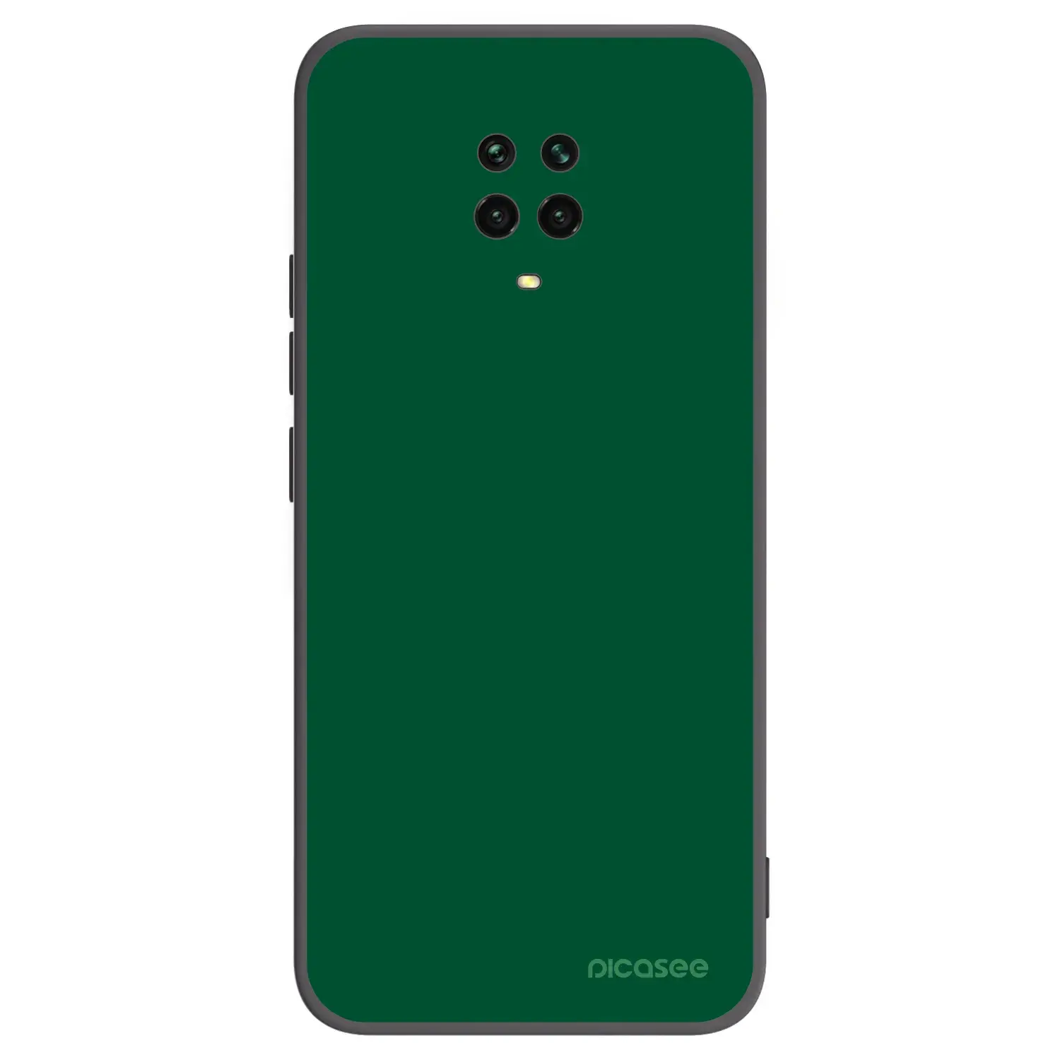 Silikonový černý obal pro Xiaomi Redmi Note 9 Pro - Green Gleam