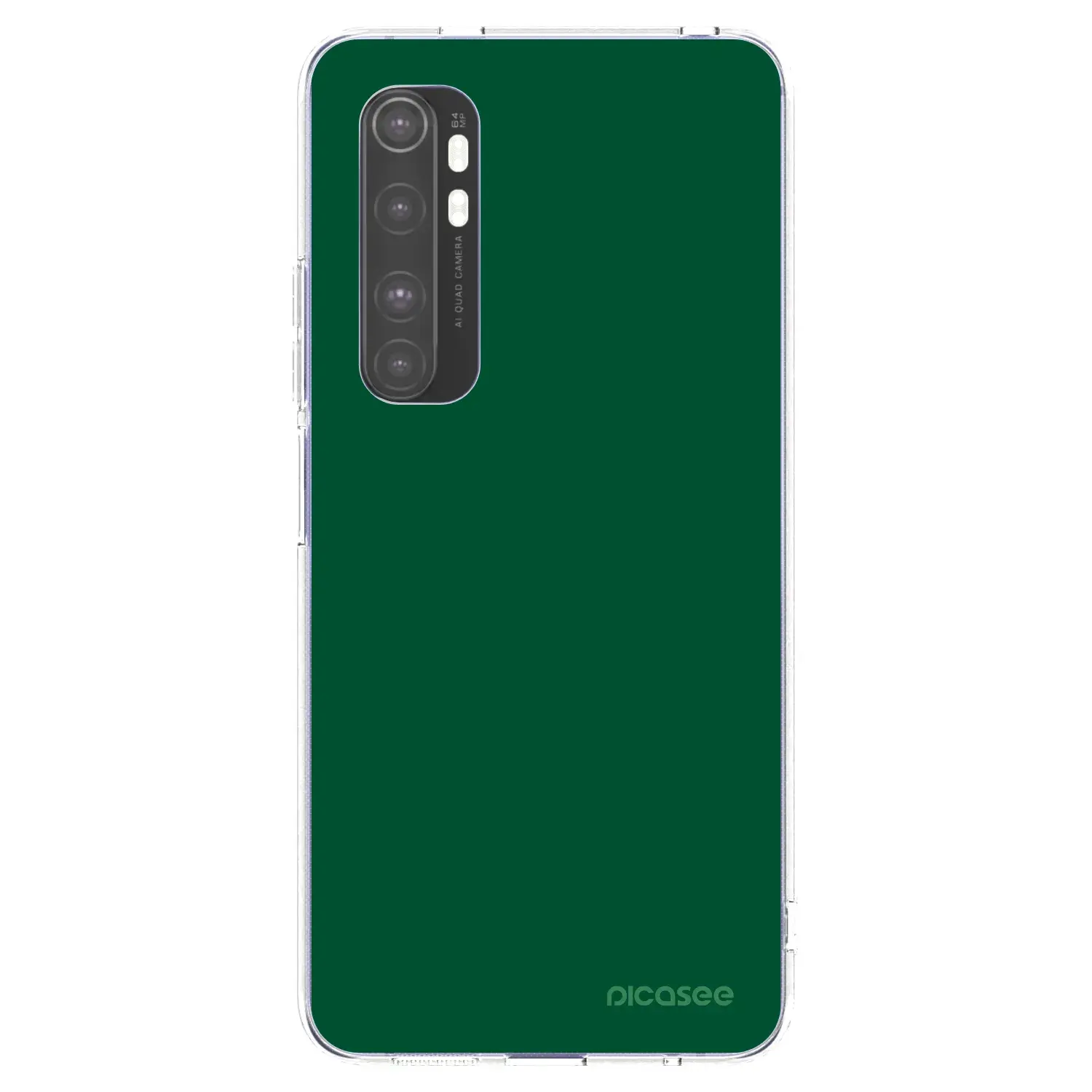 Silikonový průhledný obal pro Xiaomi Mi Note 10 Lite - Green Gleam