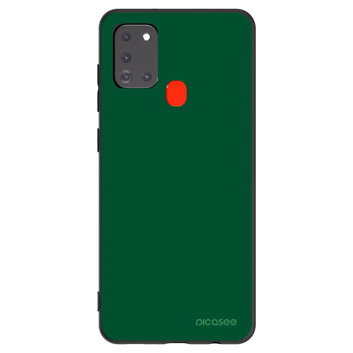 Silikonový černý obal pro Samsung Galaxy A21s - Green Gleam