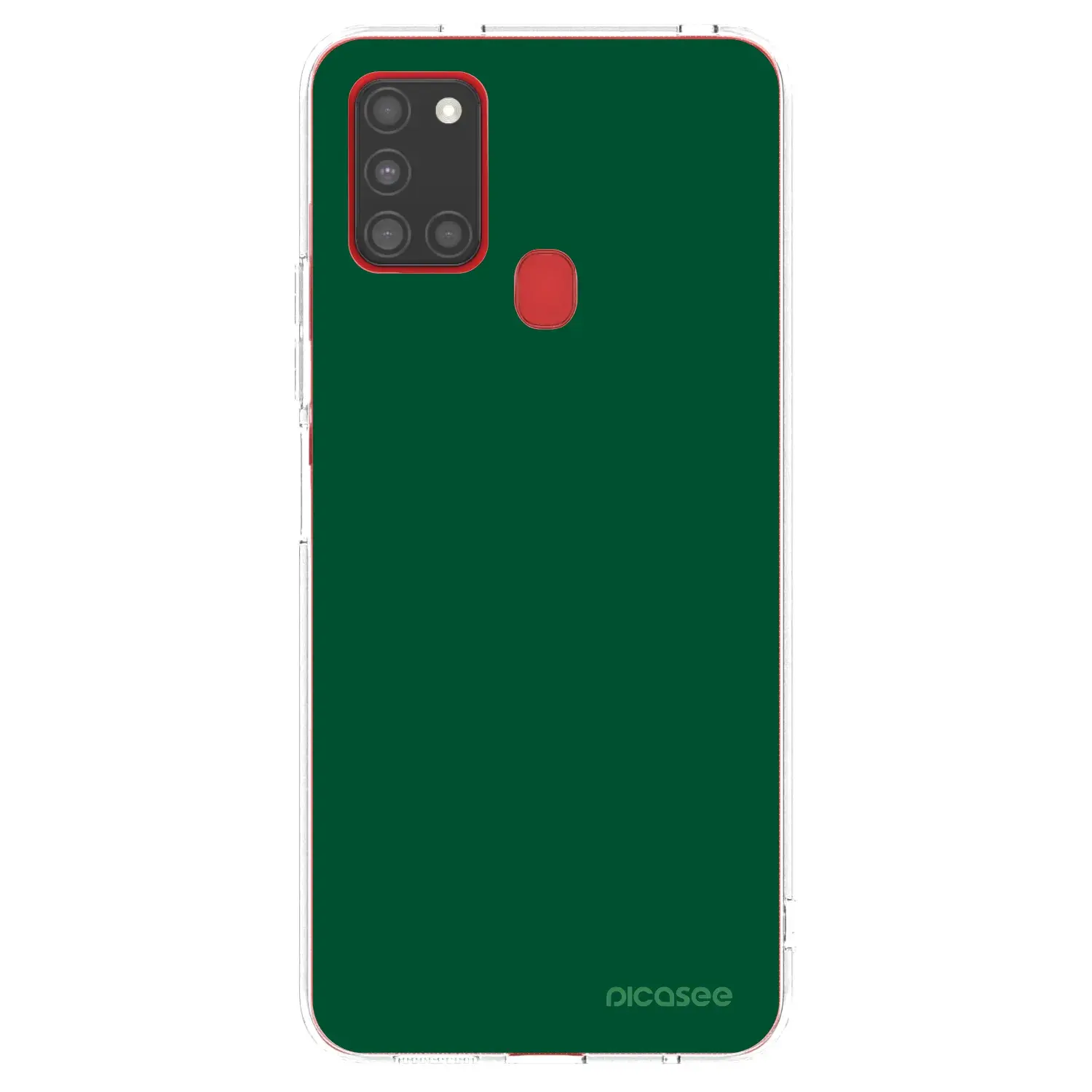 Silikonový průhledný obal pro Samsung Galaxy A21s - Green Gleam