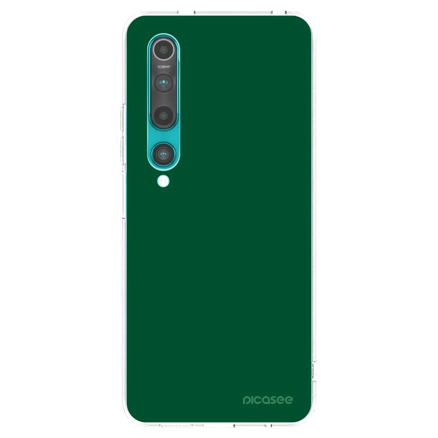 Silikonový průhledný obal pro Xiaomi Mi 10 - Green Gleam