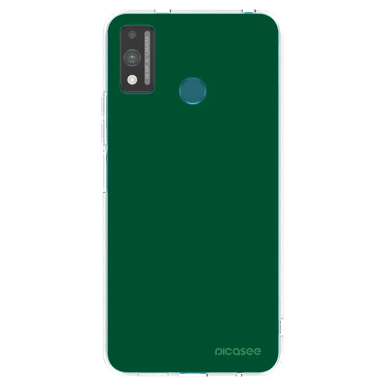 Silikonový průhledný obal pro Honor 9X Lite - Green Gleam