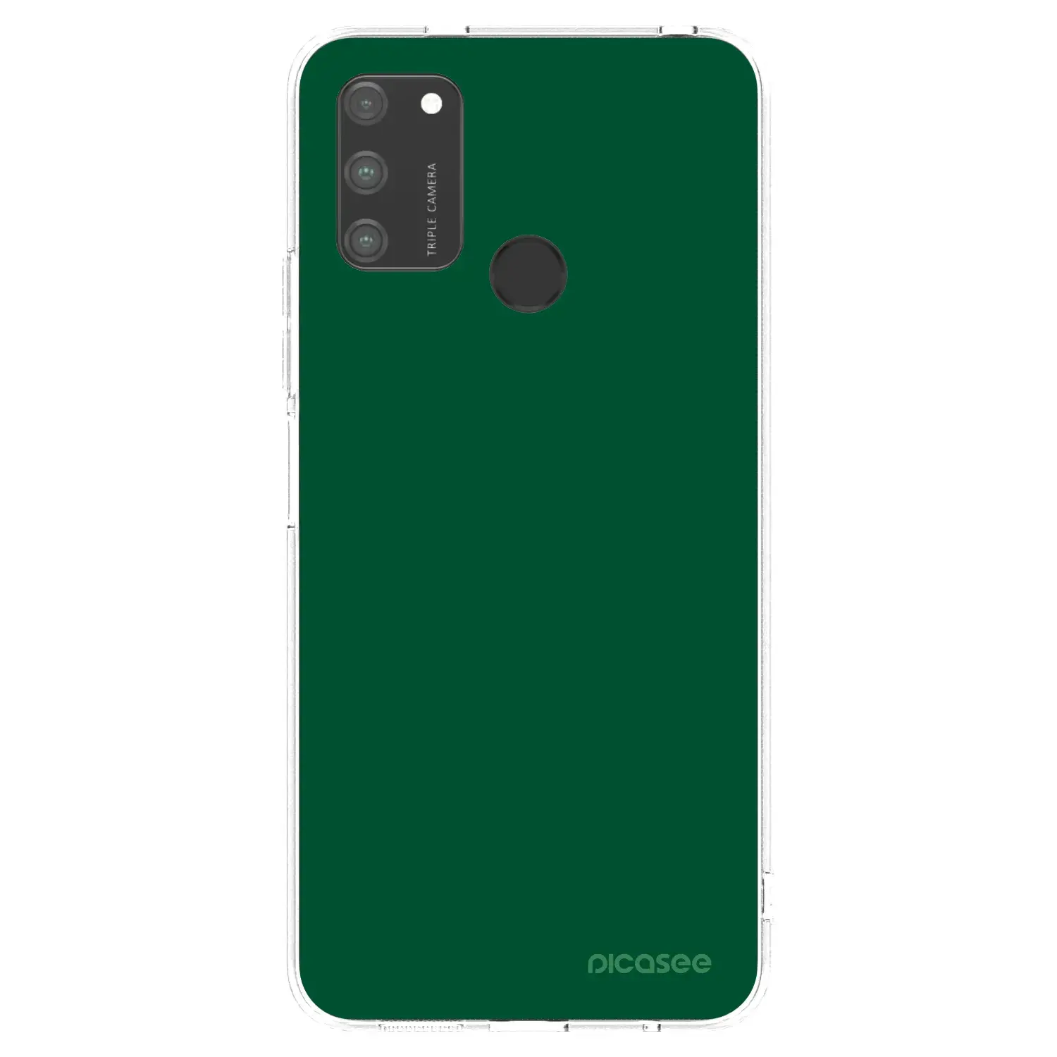 Silikonový průhledný obal pro Honor 9A - Green Gleam