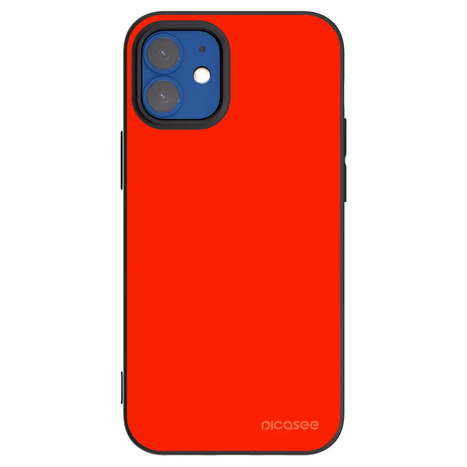 Silikonový černý obal pro Apple iPhone 12 mini - Maranello Red
