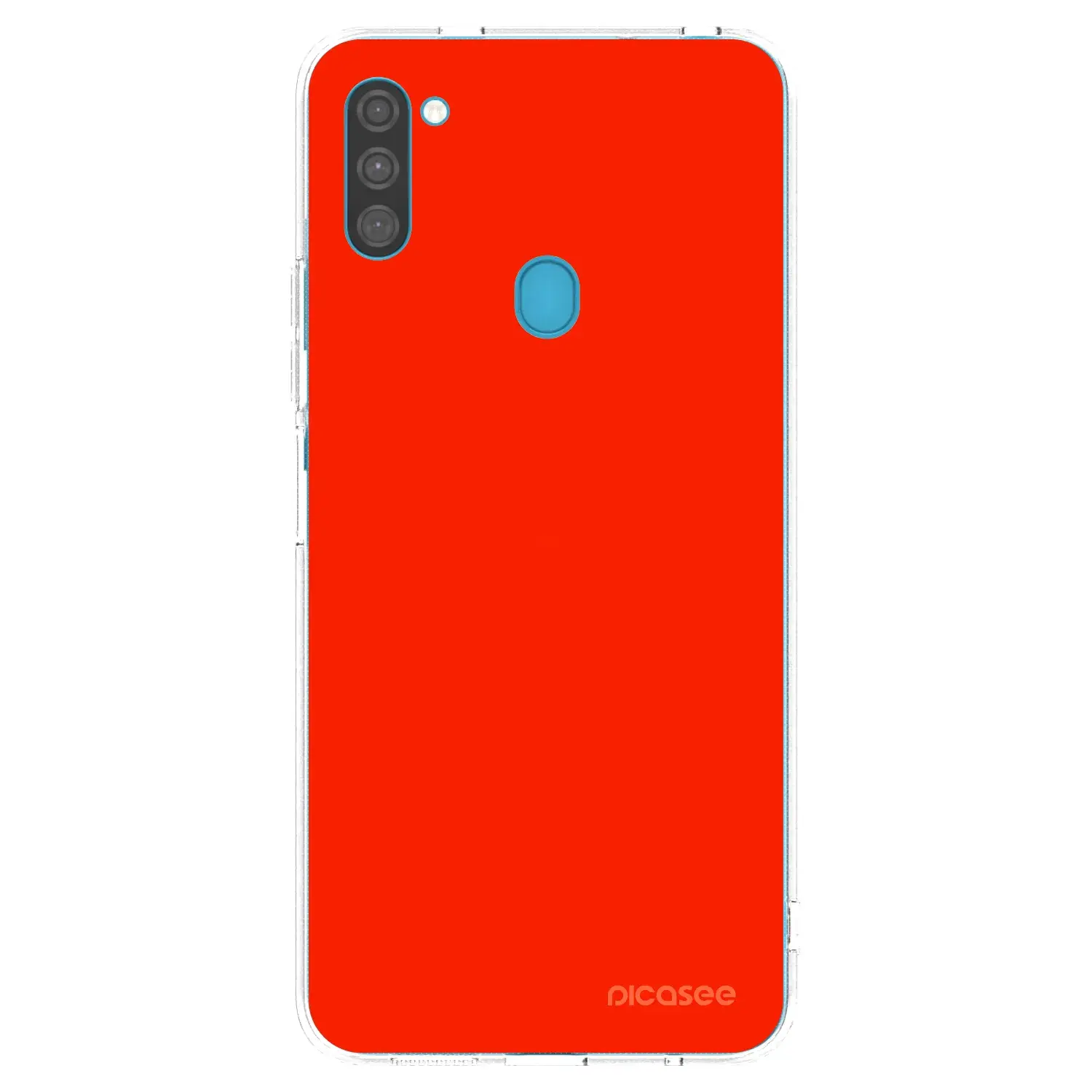 Silikonový průhledný obal pro Samsung Galaxy M11 - Maranello Red