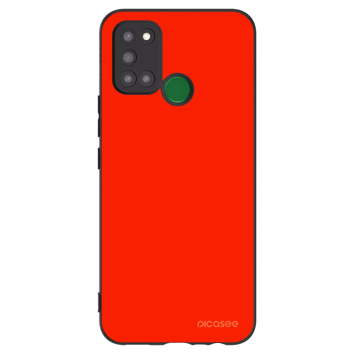 Silikonový černý obal pro Realme 7i - Maranello Red