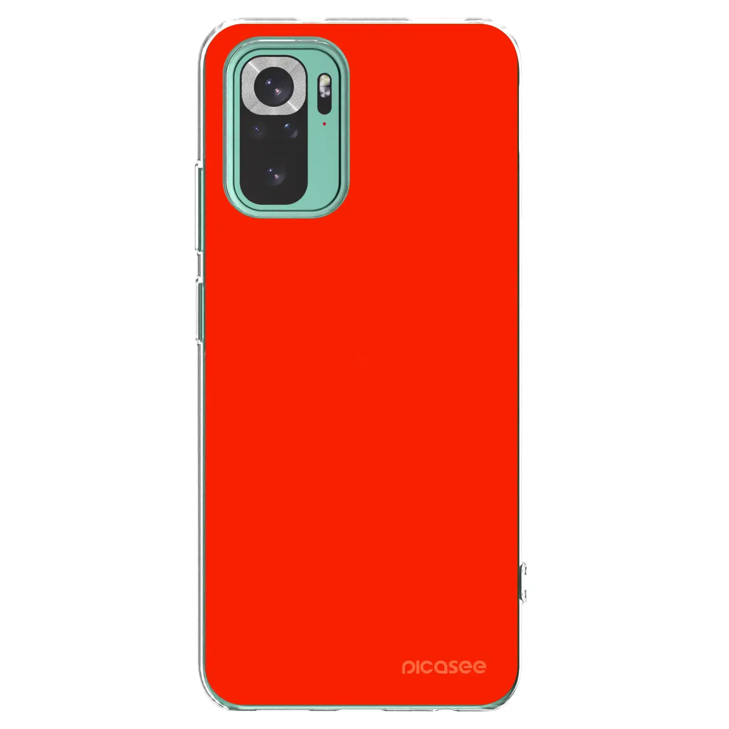 Silikonový průhledný obal pro Xiaomi Redmi Note 10 Pro - Maranello Red