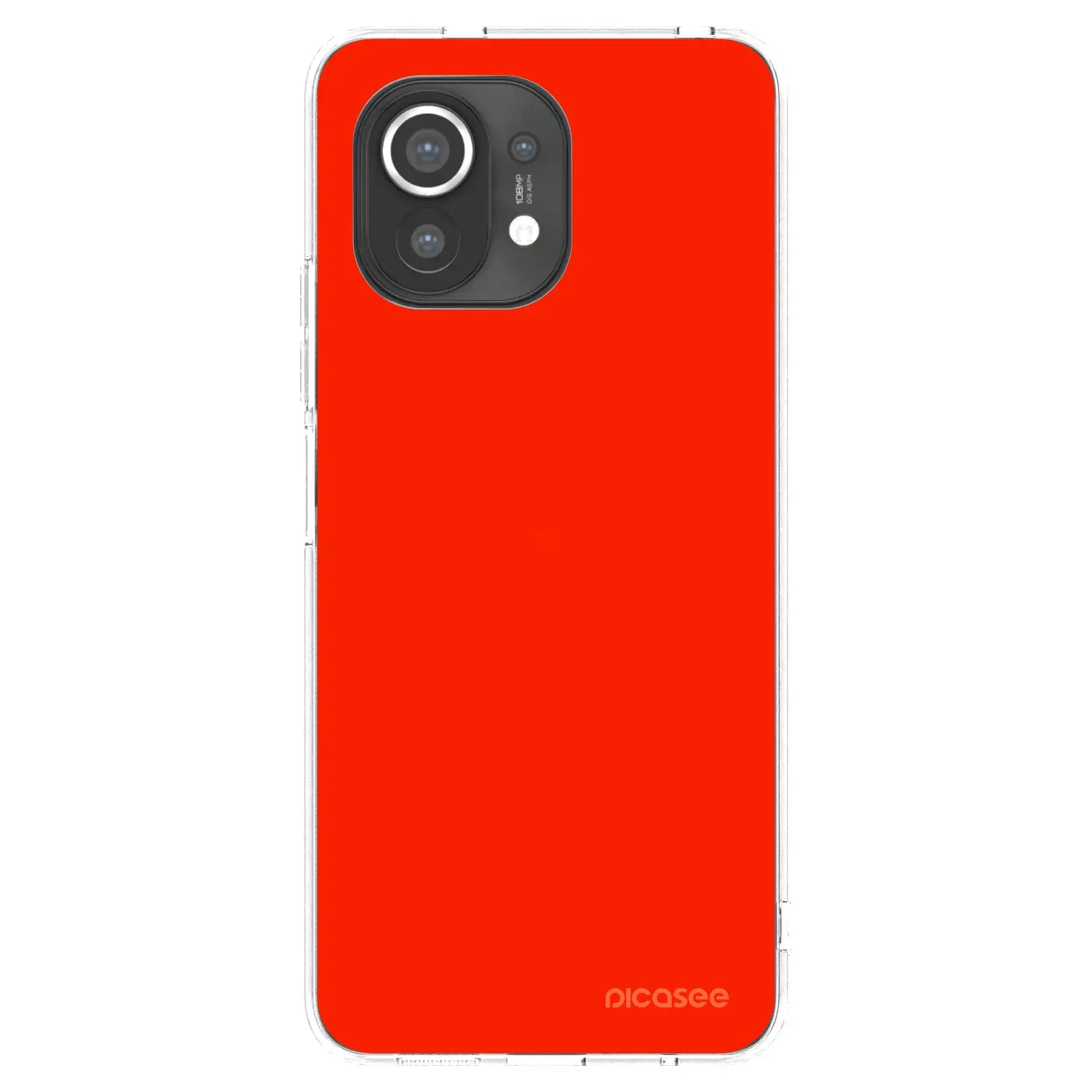 Silikonový průhledný obal pro Xiaomi Mi 11 - Maranello Red