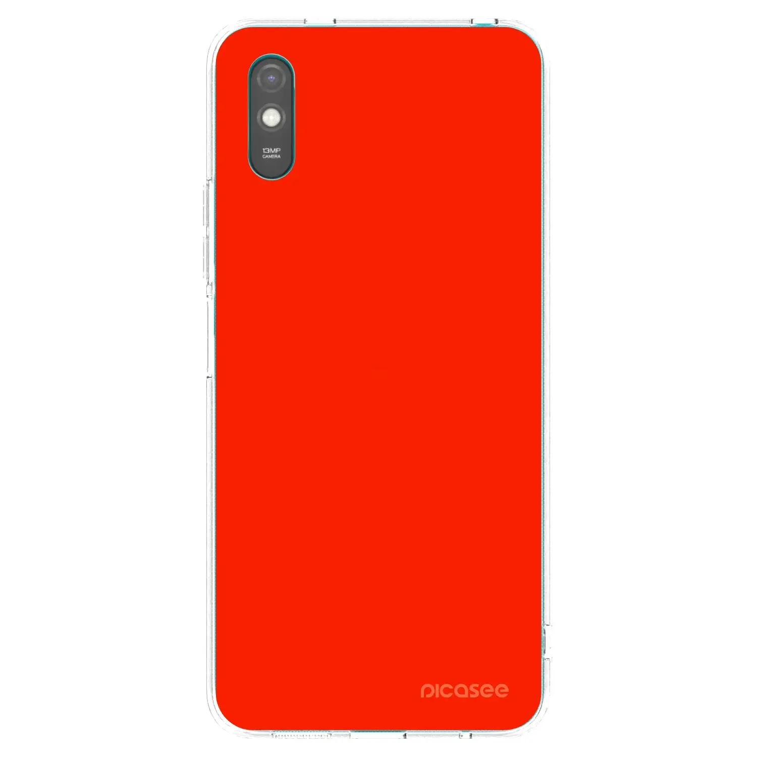 Silikonový průhledný obal pro Xiaomi Redmi 9AT - Maranello Red