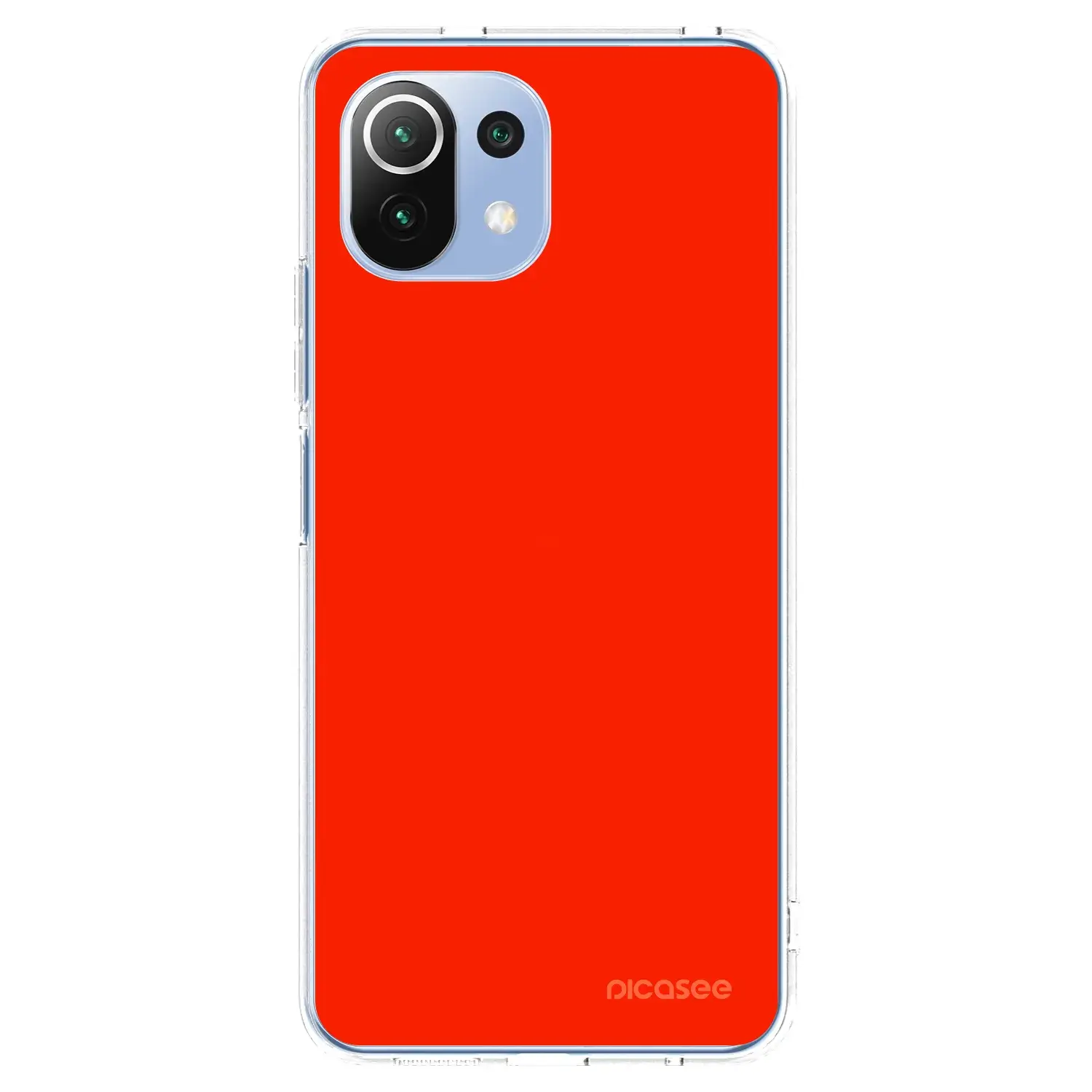 Silikonový průhledný obal pro Xiaomi Mi 11 Lite - Maranello Red