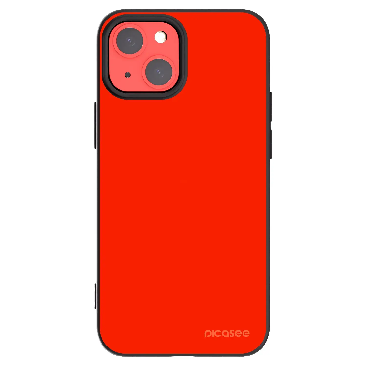 Silikonový černý obal pro Apple iPhone 13 mini - Maranello Red