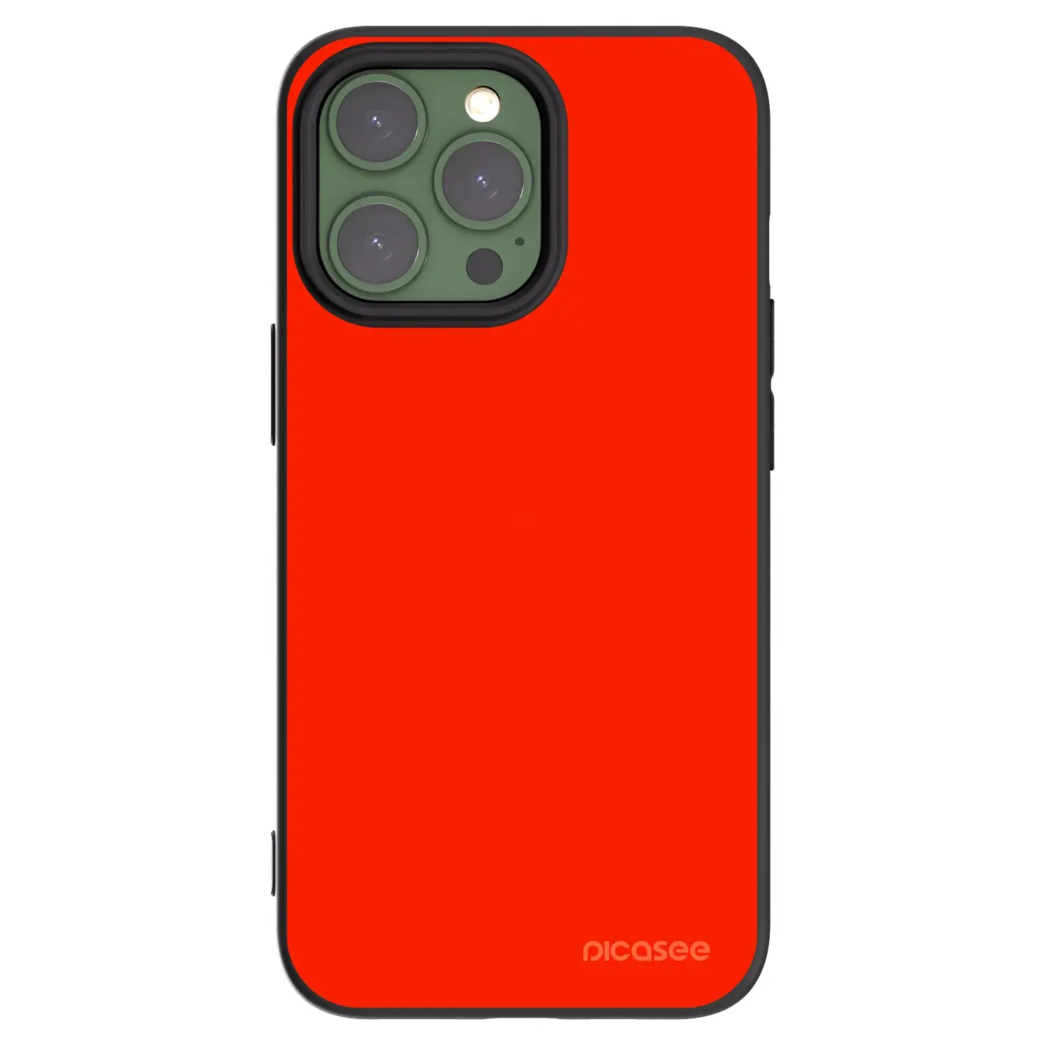 Silikonový černý obal pro Apple iPhone 13 Pro - Maranello Red