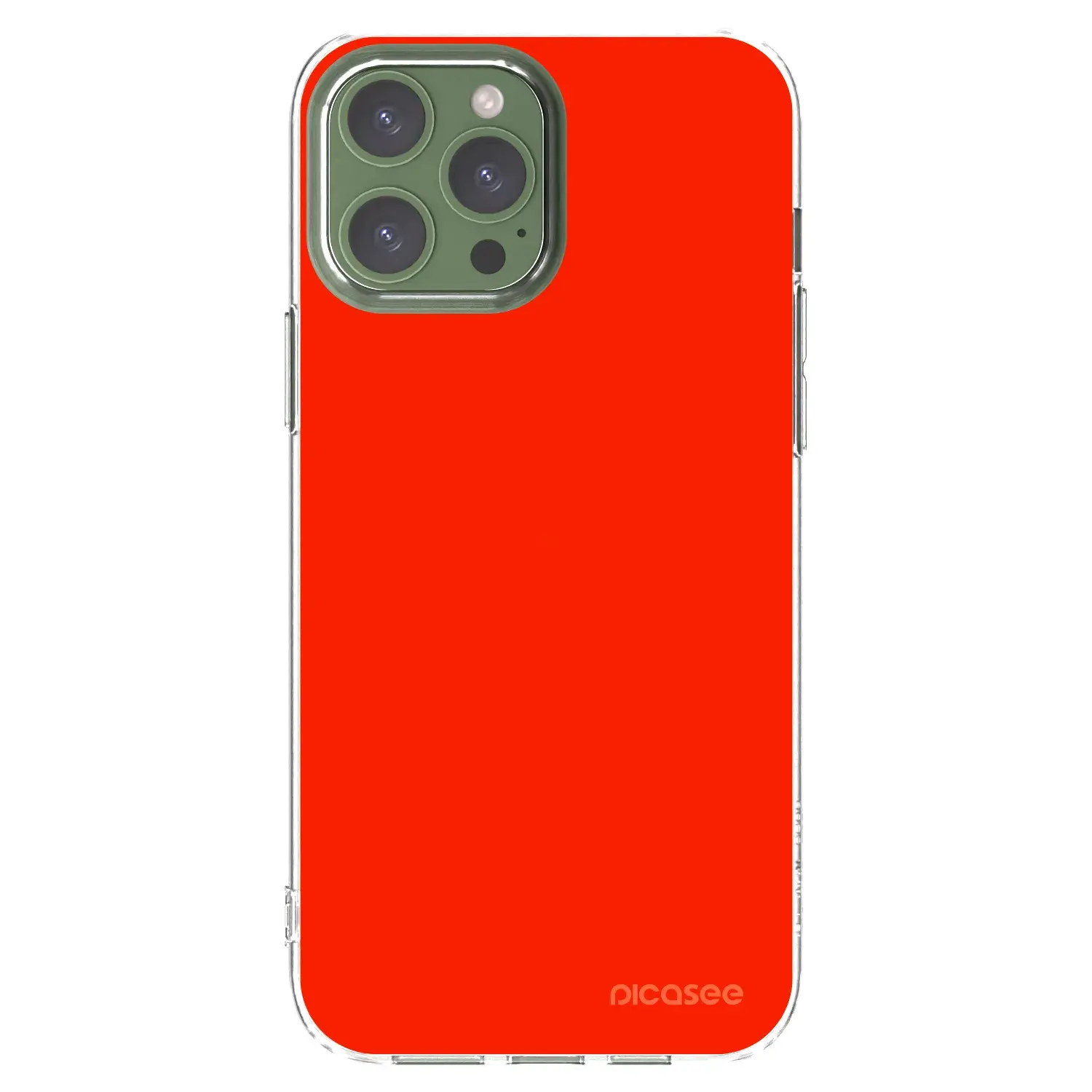 Silikonový průhledný obal pro Apple iPhone 13 Pro Max - Maranello Red